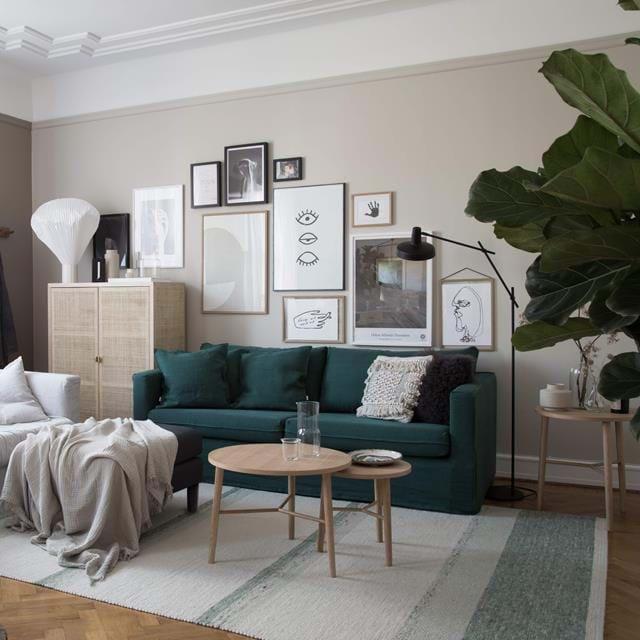 My Scandinavian Home’s IKEA Karlstad sofa style makeover | Bemz
