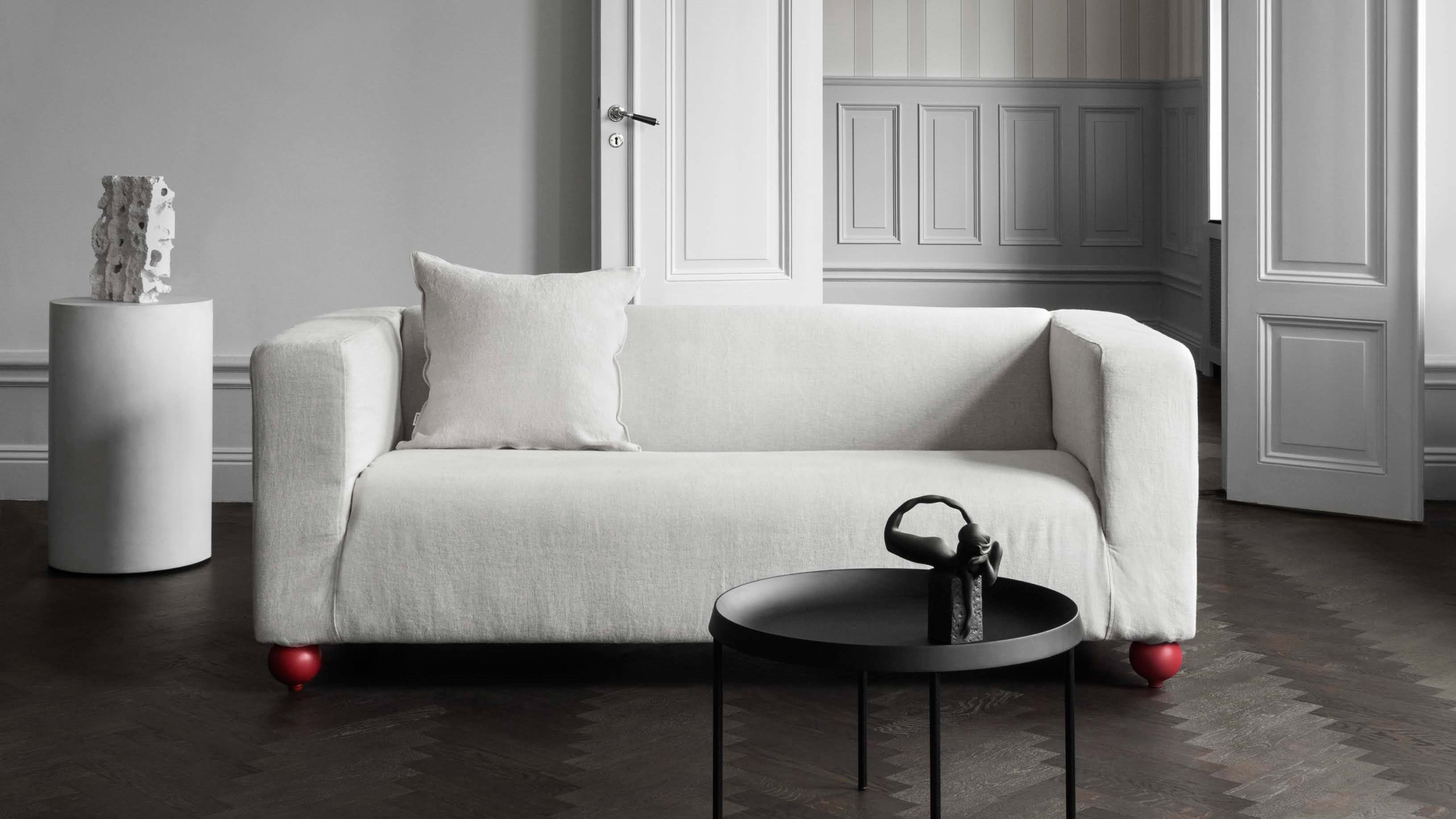 IKEA Klippan Granan WHITE Loveseat NEW Sofa Cover 2 Seat Washable Canvas RETIRED 