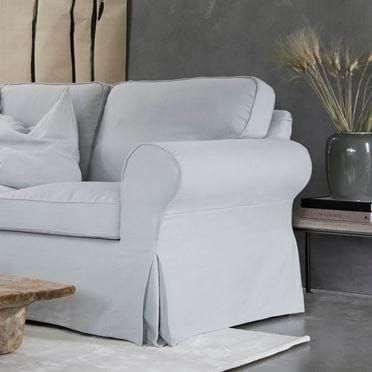 IKEA Ektorp, Funda para sofá cama 2 plazas con ribete - Bemz | Bemz