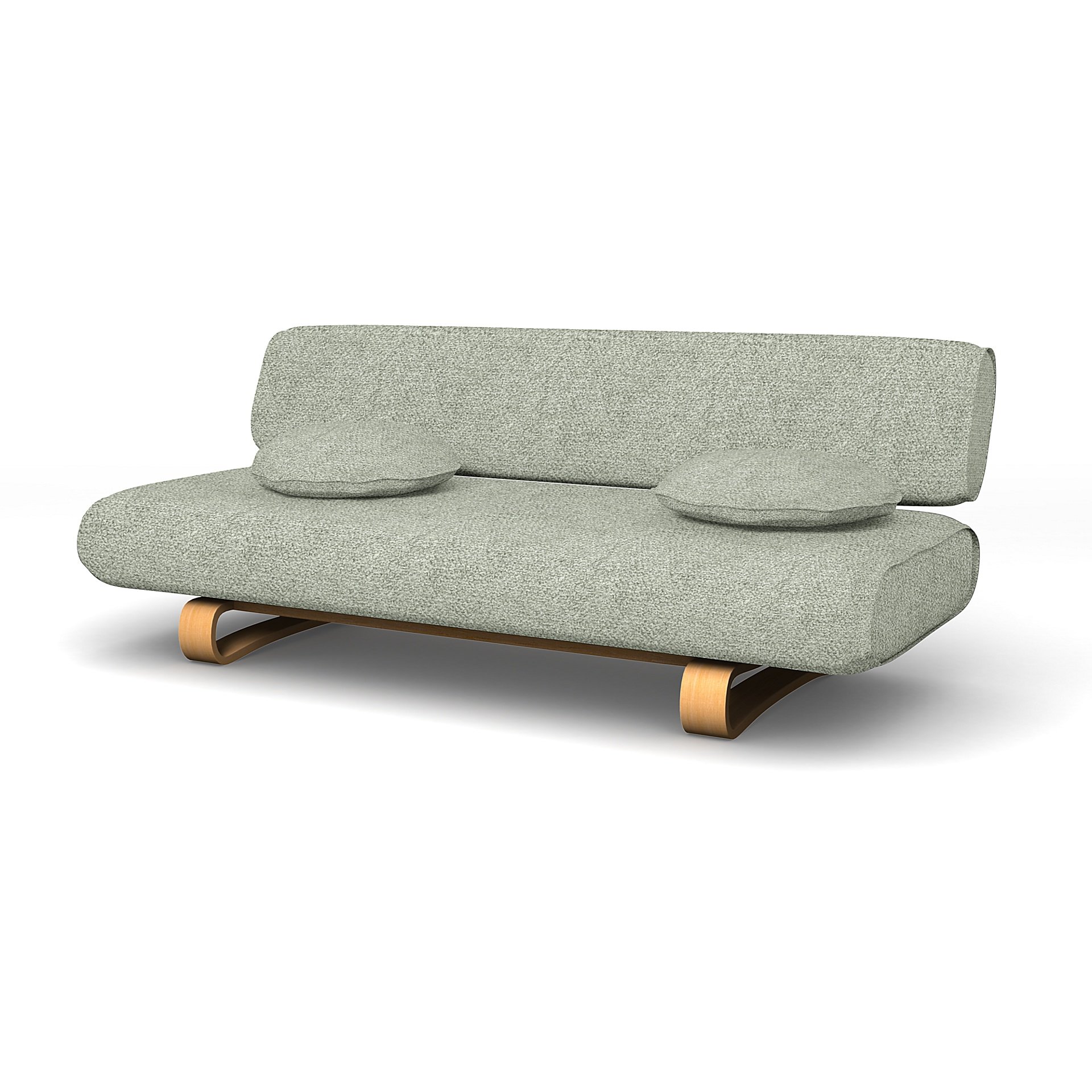 IKEA - Allerum Sofa Bed Cover, Pistachio, Boucle & Texture - Bemz