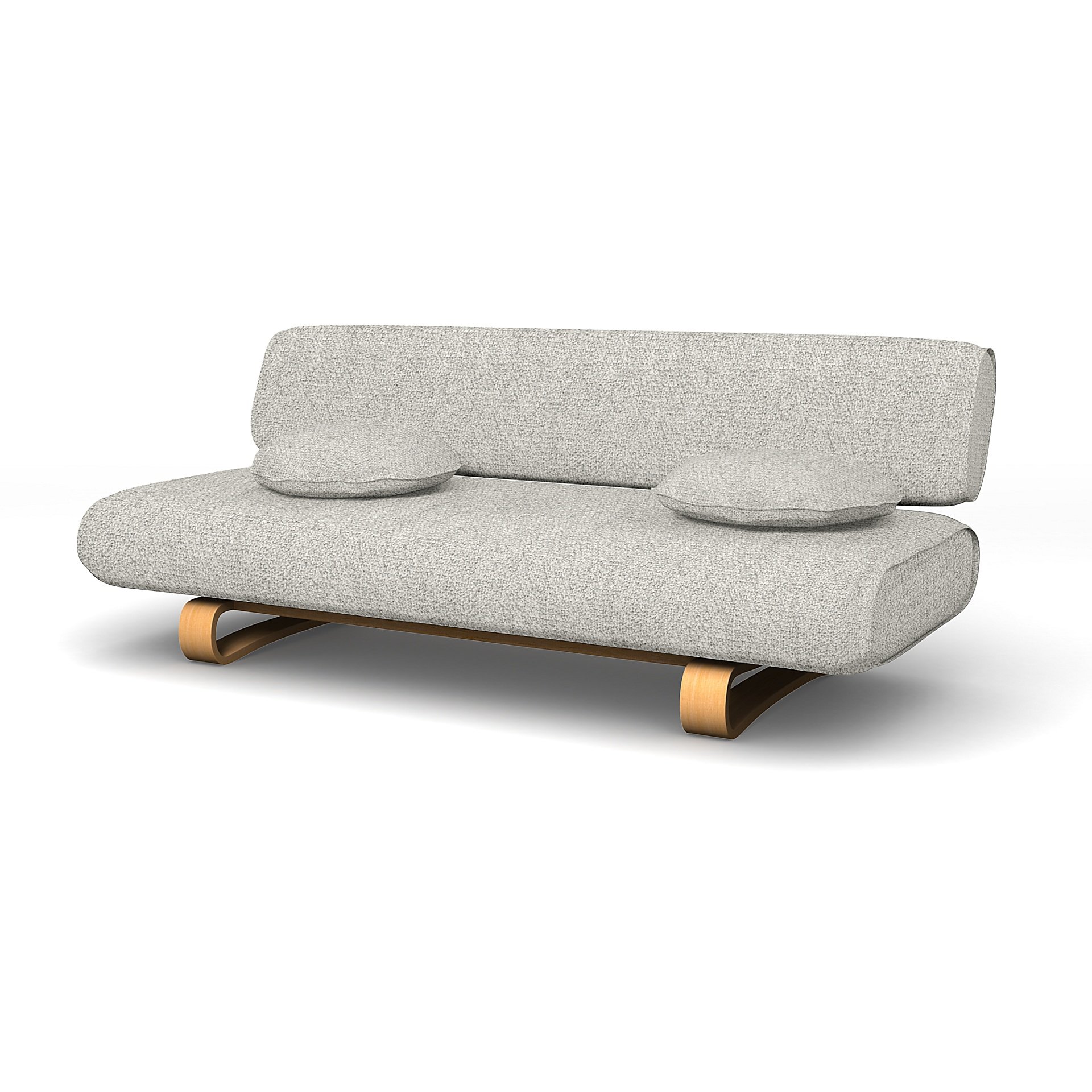 IKEA - Allerum Sofa Bed Cover, Driftwood, Boucle & Texture - Bemz