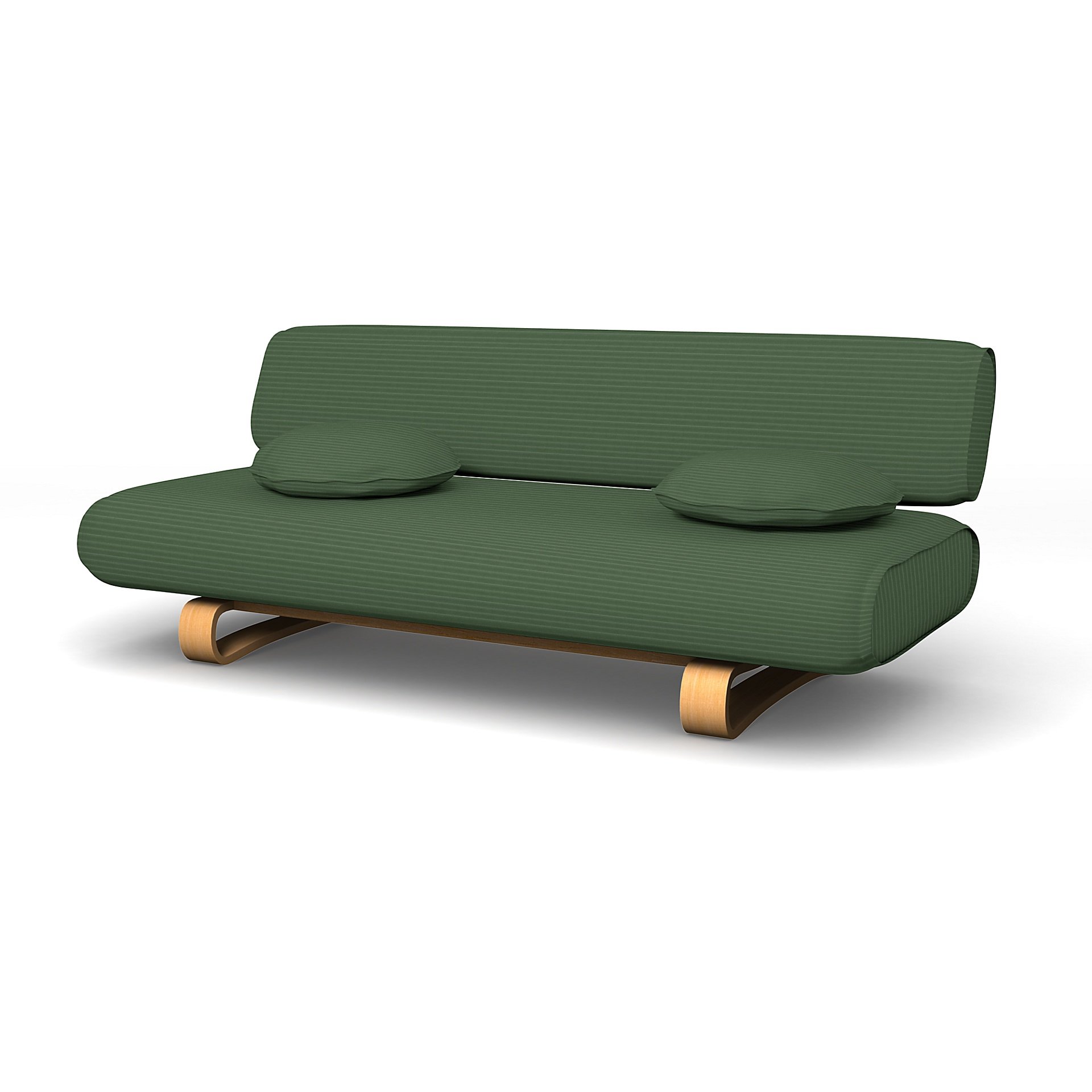 IKEA - Allerum Sofa Bed Cover, Palm Green, Corduroy - Bemz