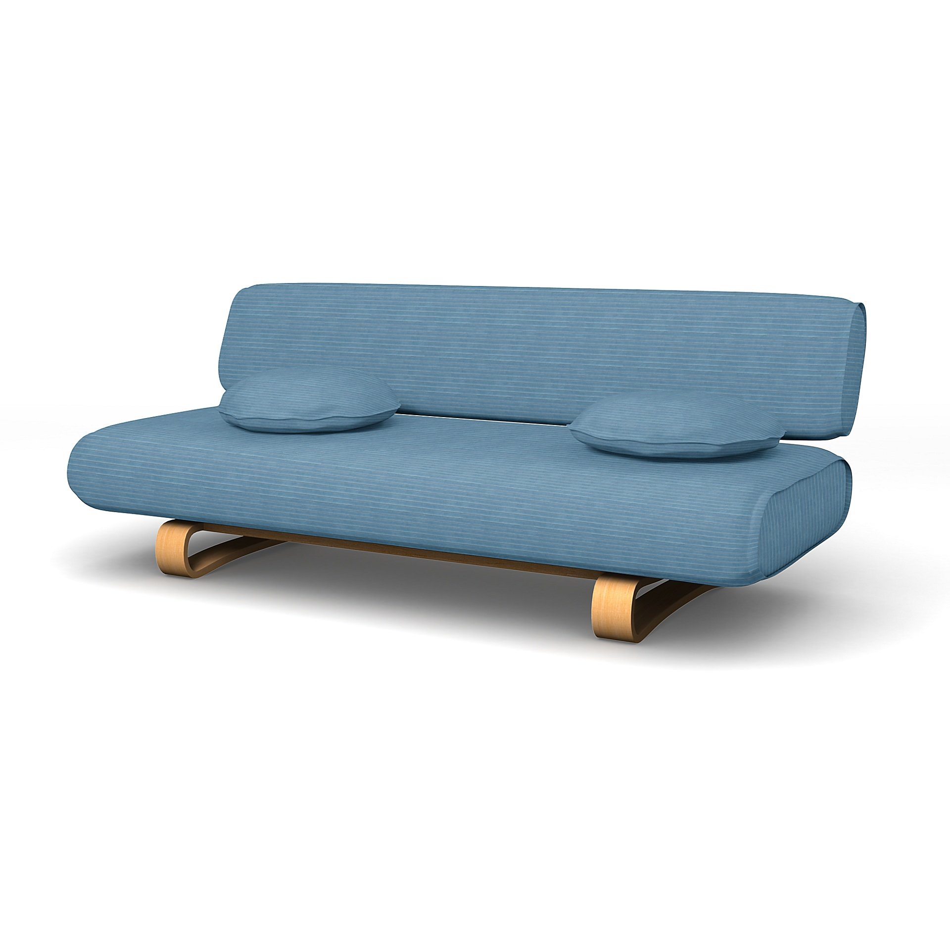 IKEA - Allerum Sofa Bed Cover, Sky Blue, Corduroy - Bemz