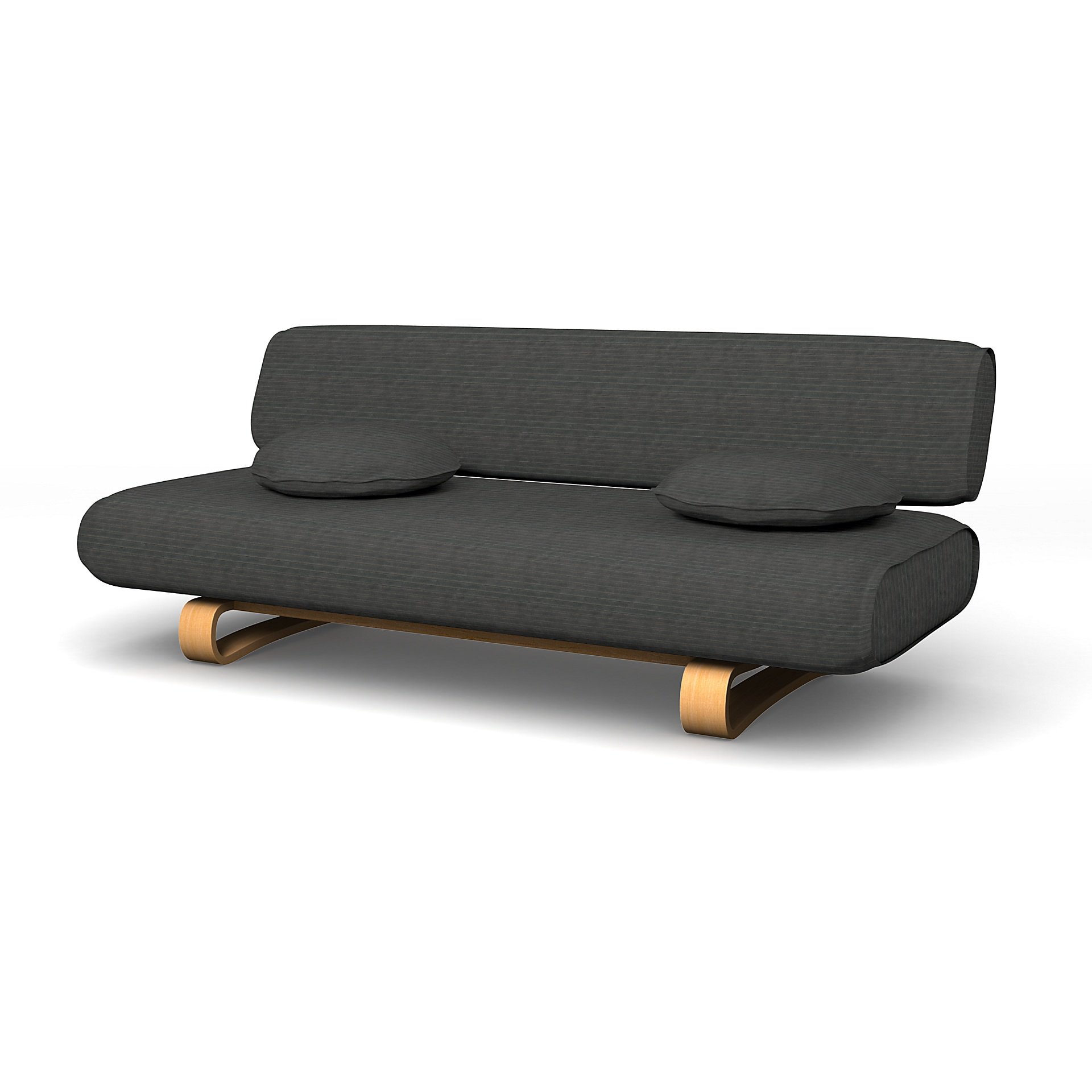 IKEA - Allerum Sofa Bed Cover, Licorice, Corduroy - Bemz