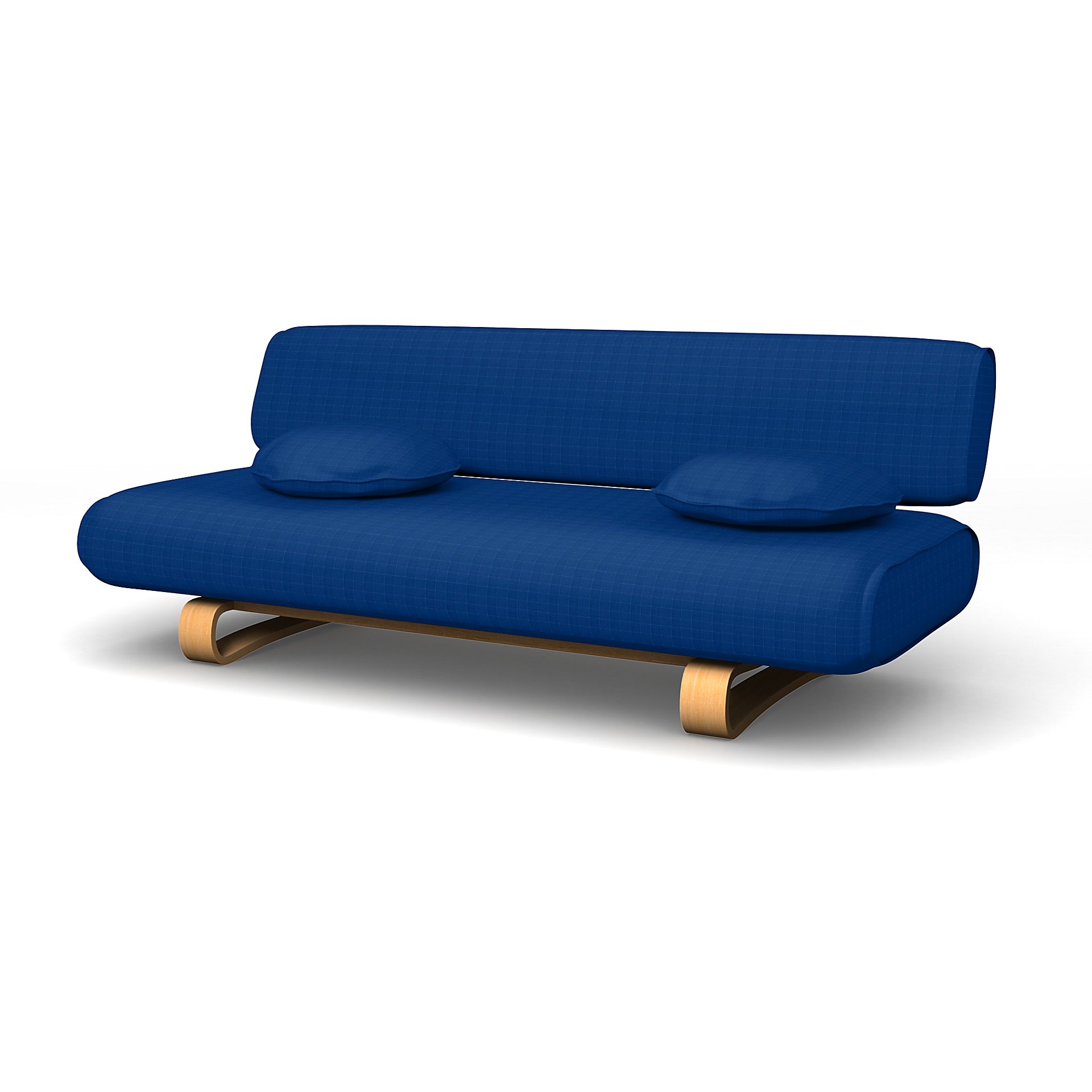 IKEA - Allerum Sofa Bed Cover, Lapis Blue, Moody Seventies Collection - Bemz