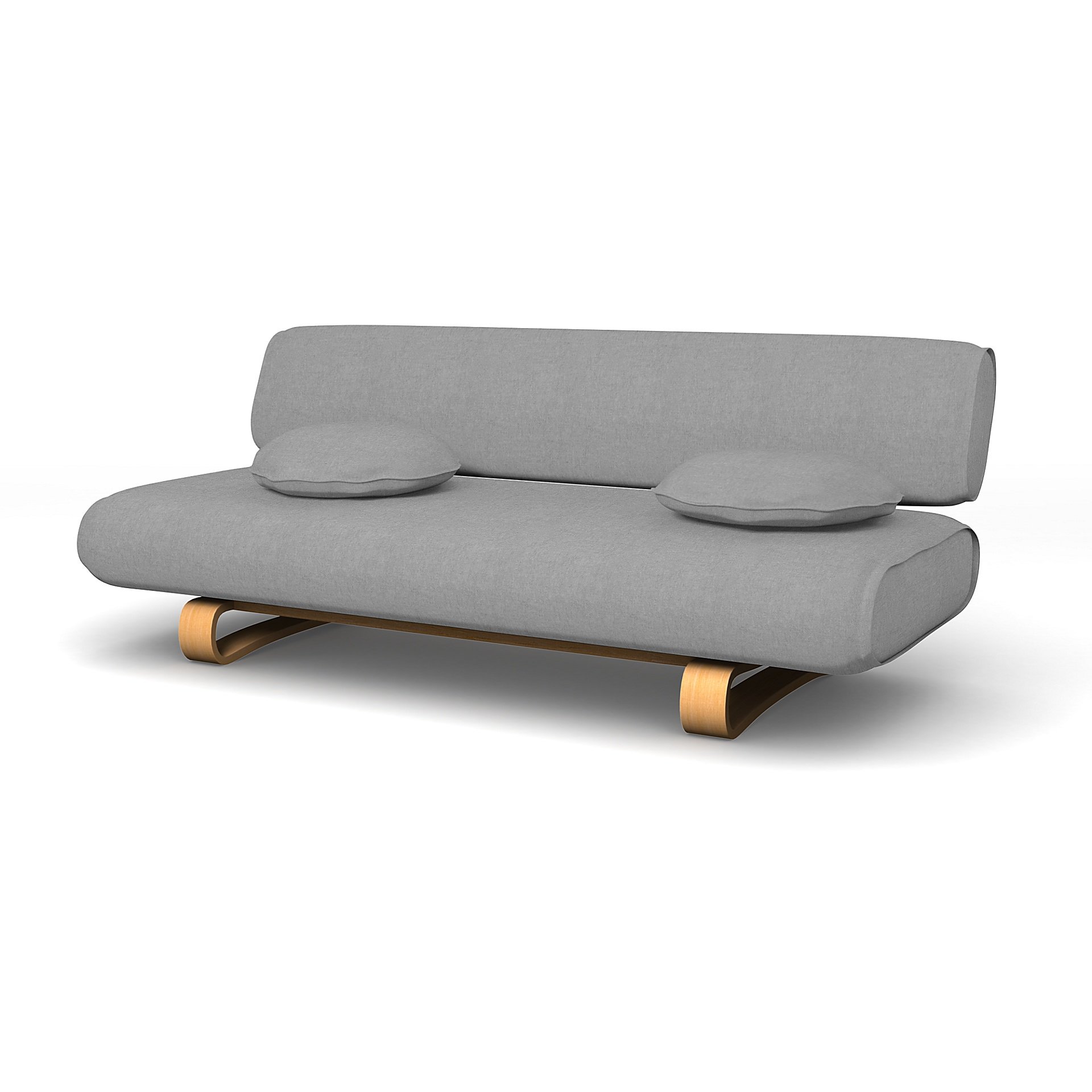 IKEA - Allerum Sofa Bed Cover, Graphite, Linen - Bemz