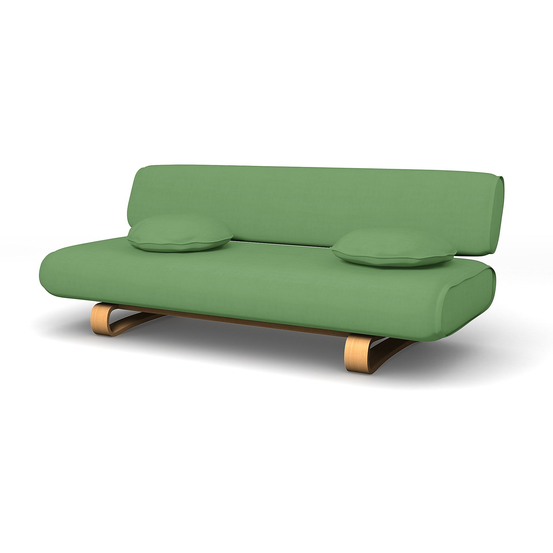 IKEA - Allerum Sofa Bed Cover, Apple Green, Linen - Bemz