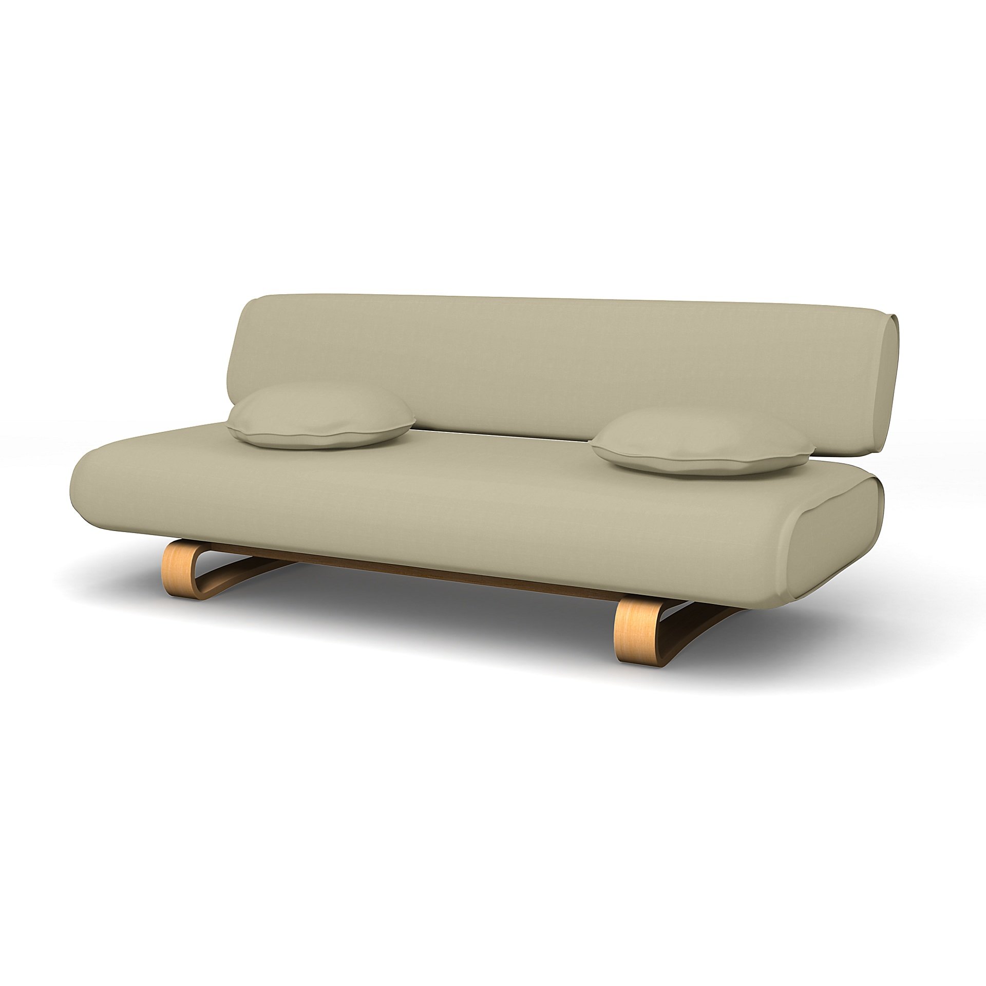 IKEA - Allerum Sofa Bed Cover, Sand Beige, Cotton - Bemz