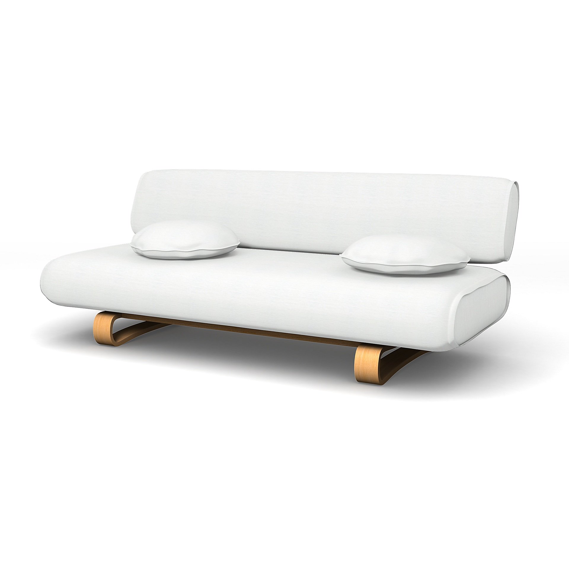 IKEA - Allerum Sofa Bed Cover, White, Linen - Bemz