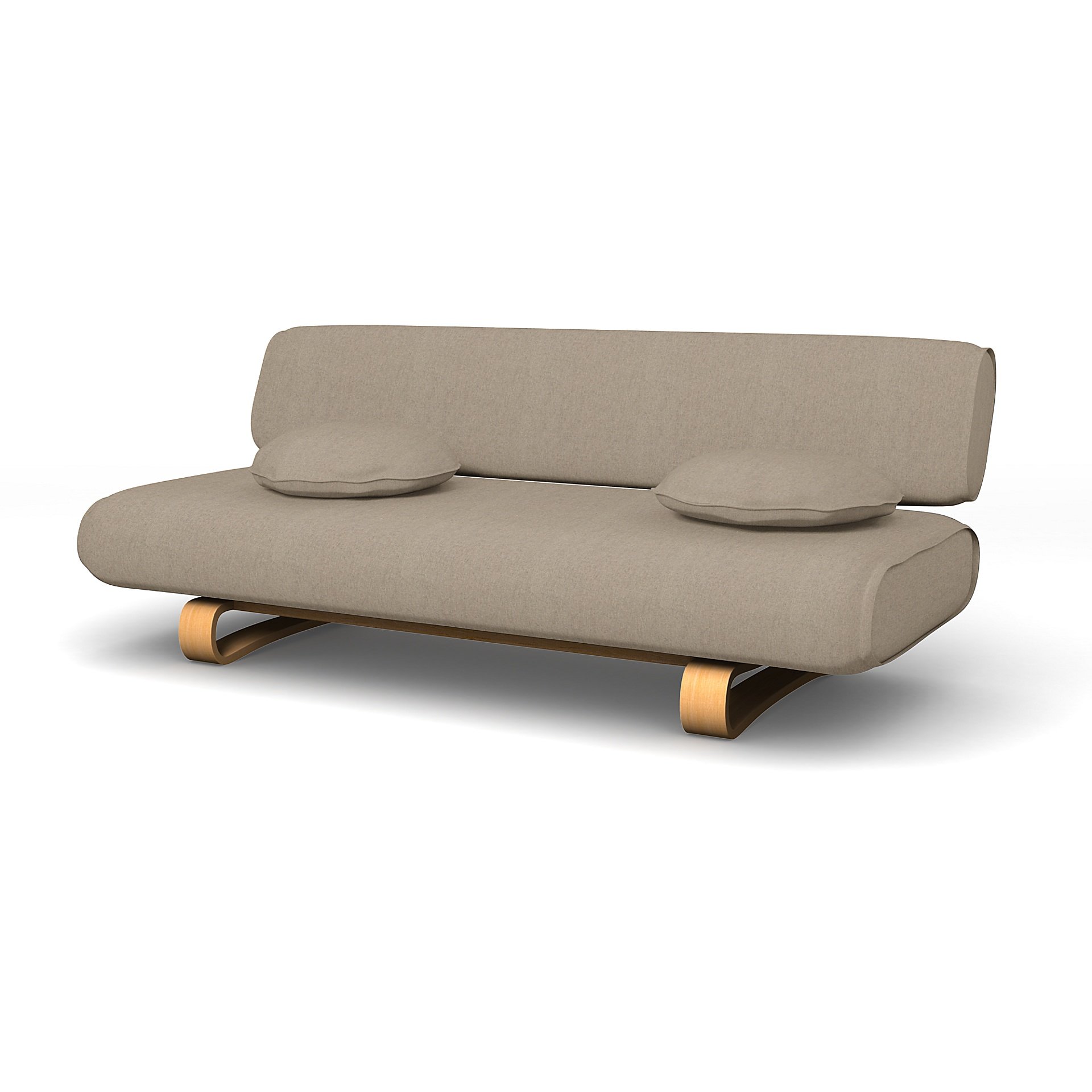IKEA - Allerum Sofa Bed Cover, Birch, Wool - Bemz