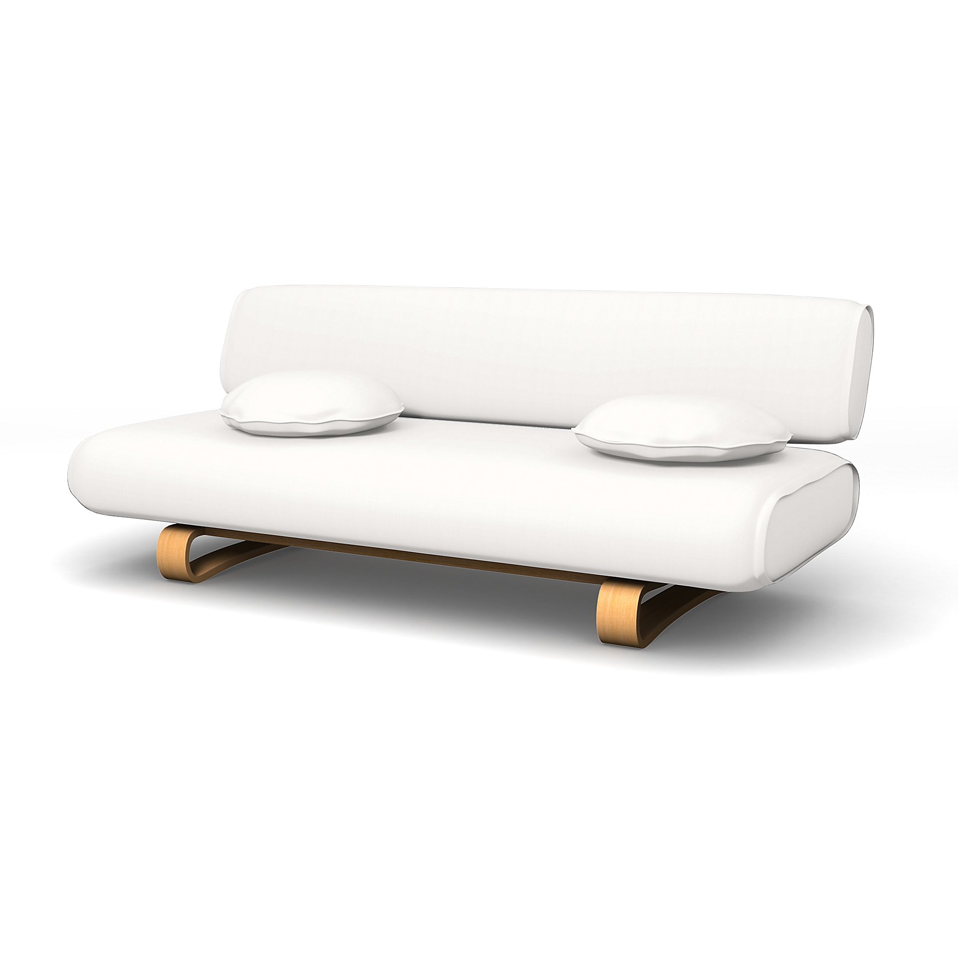 IKEA - Allerum Sofa Bed Cover, Soft White, Linen - Bemz