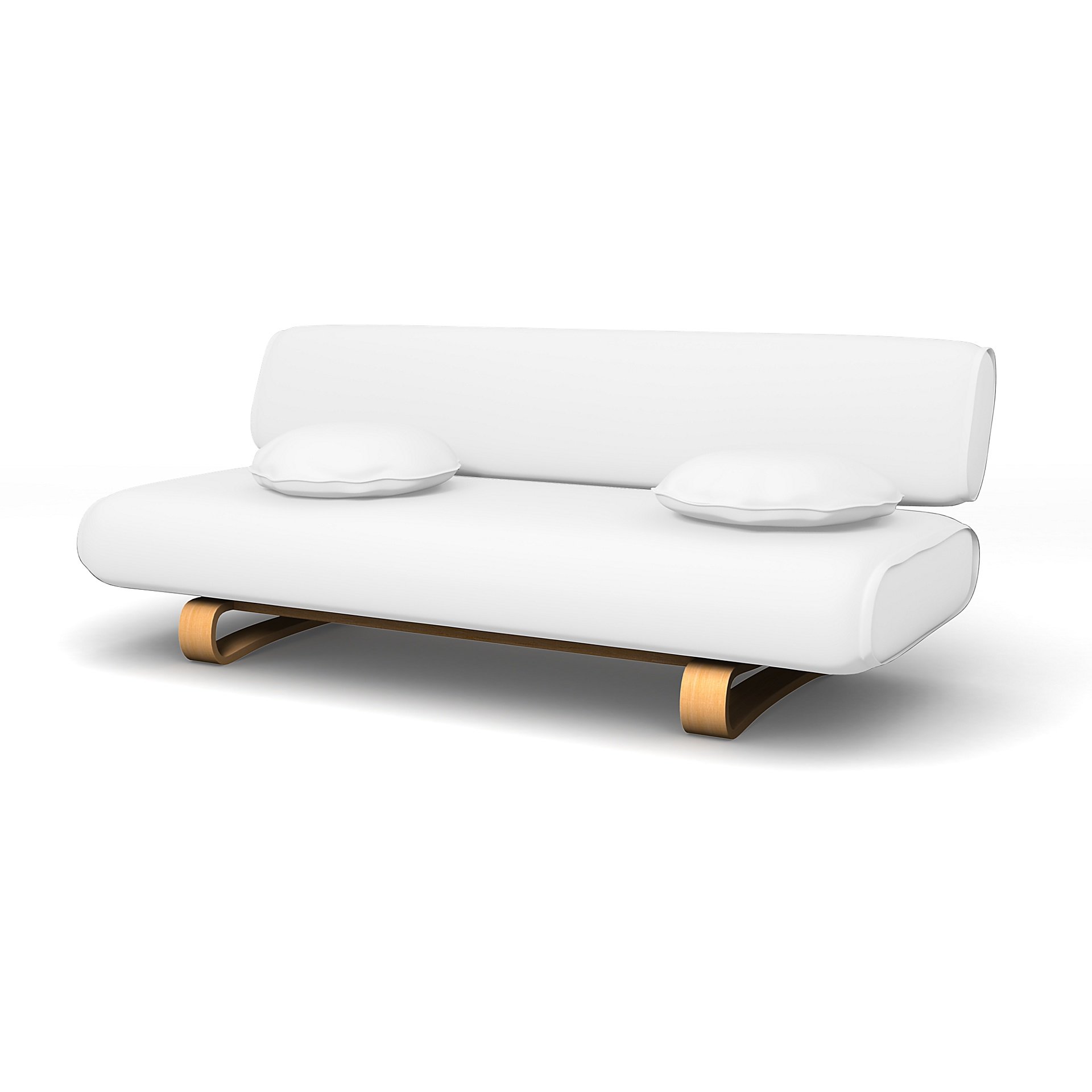 IKEA - Allerum Sofa Bed Cover, Absolute White, Linen - Bemz