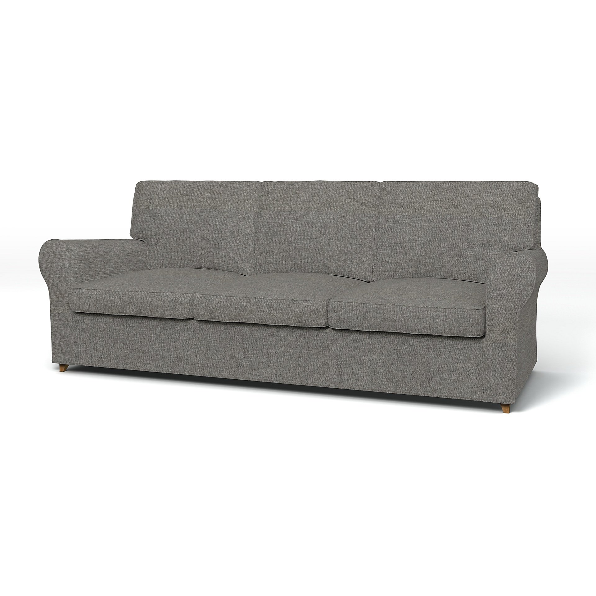 IKEA - Angby 3 Seater Sofa Cover, Taupe, Boucle & Texture - Bemz