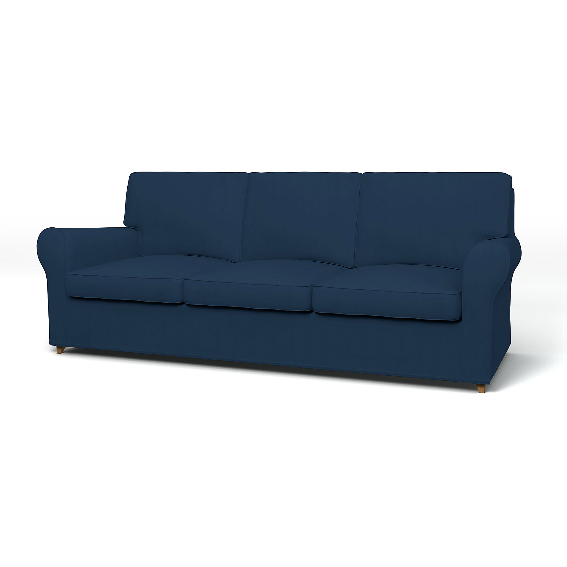 IKEA - Överdrag till Ängby 3-sitssoffa, Deep Navy Blue, Bomull - Bemz