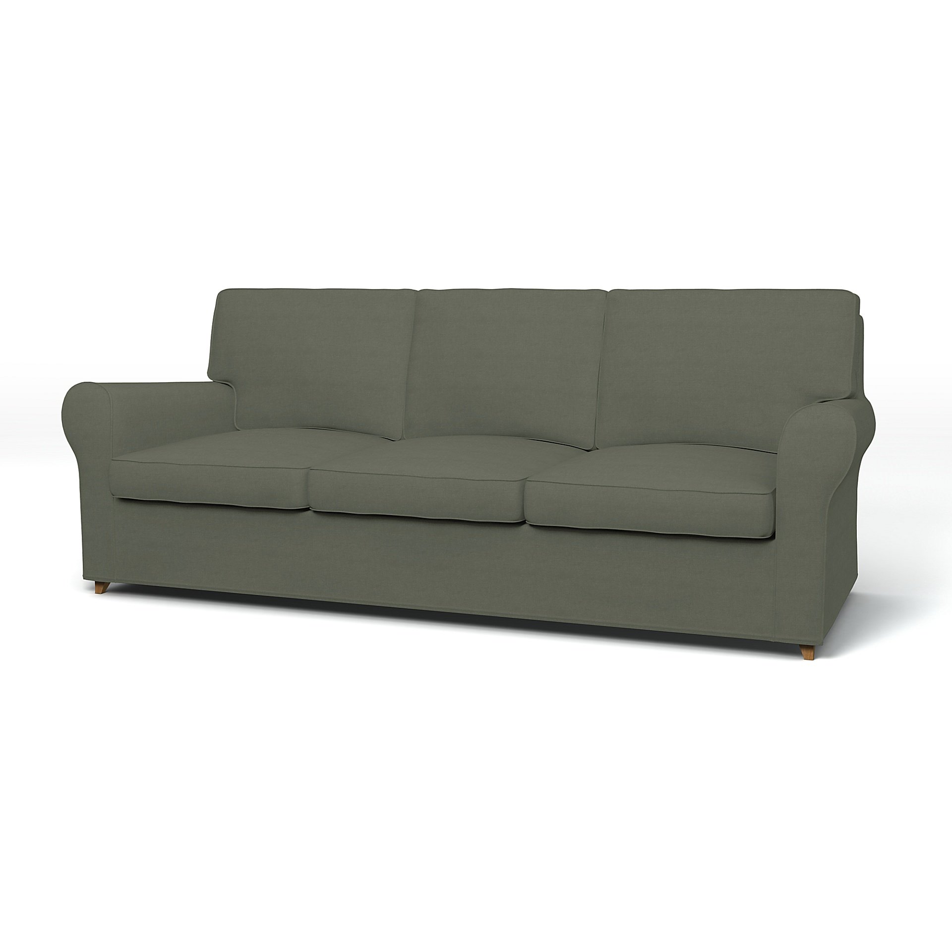 IKEA - Angby 3 Seater Sofa Cover, Rosemary, Linen - Bemz