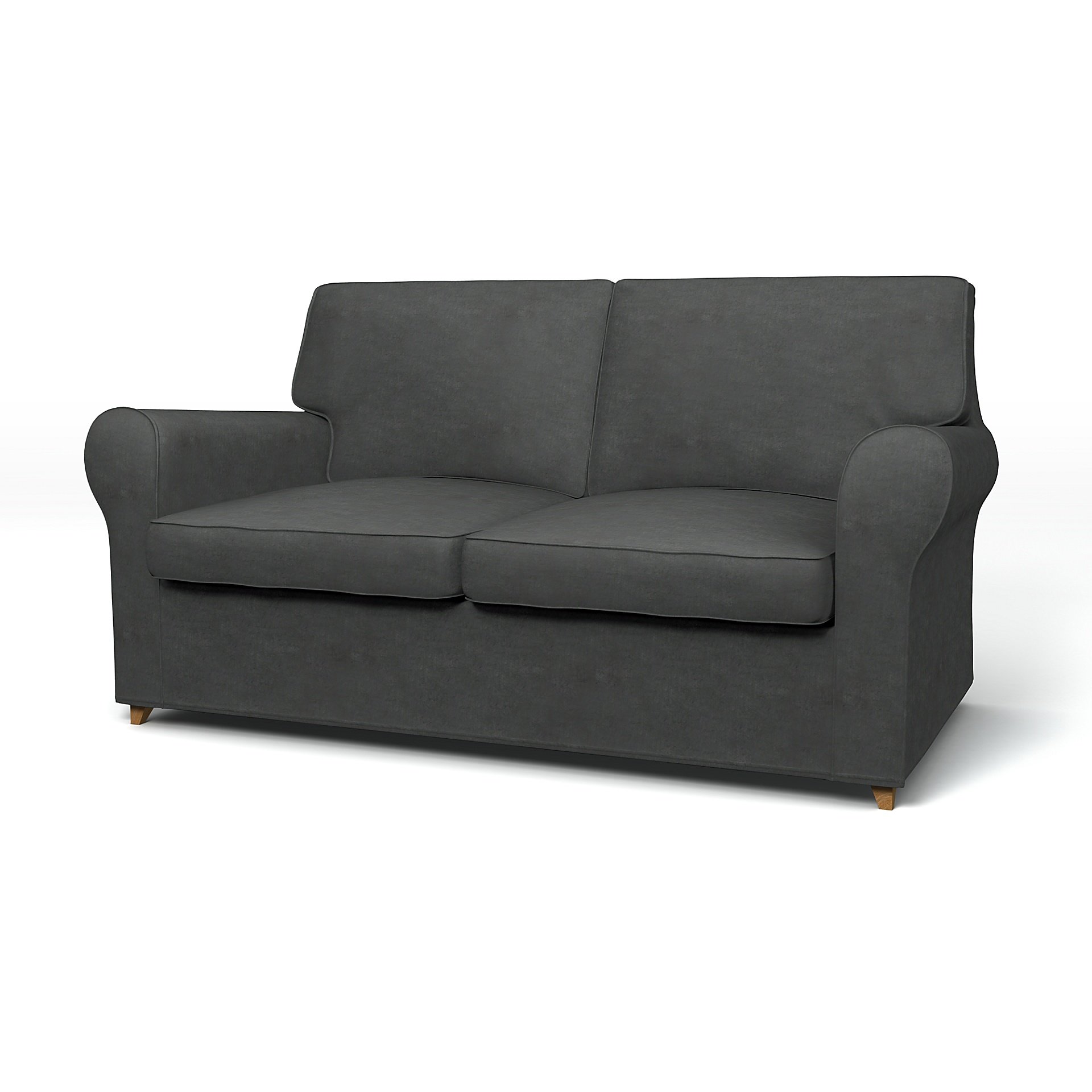 IKEA - Angby 2 Seater Sofa Cover, Moleskin, Velvet - Bemz