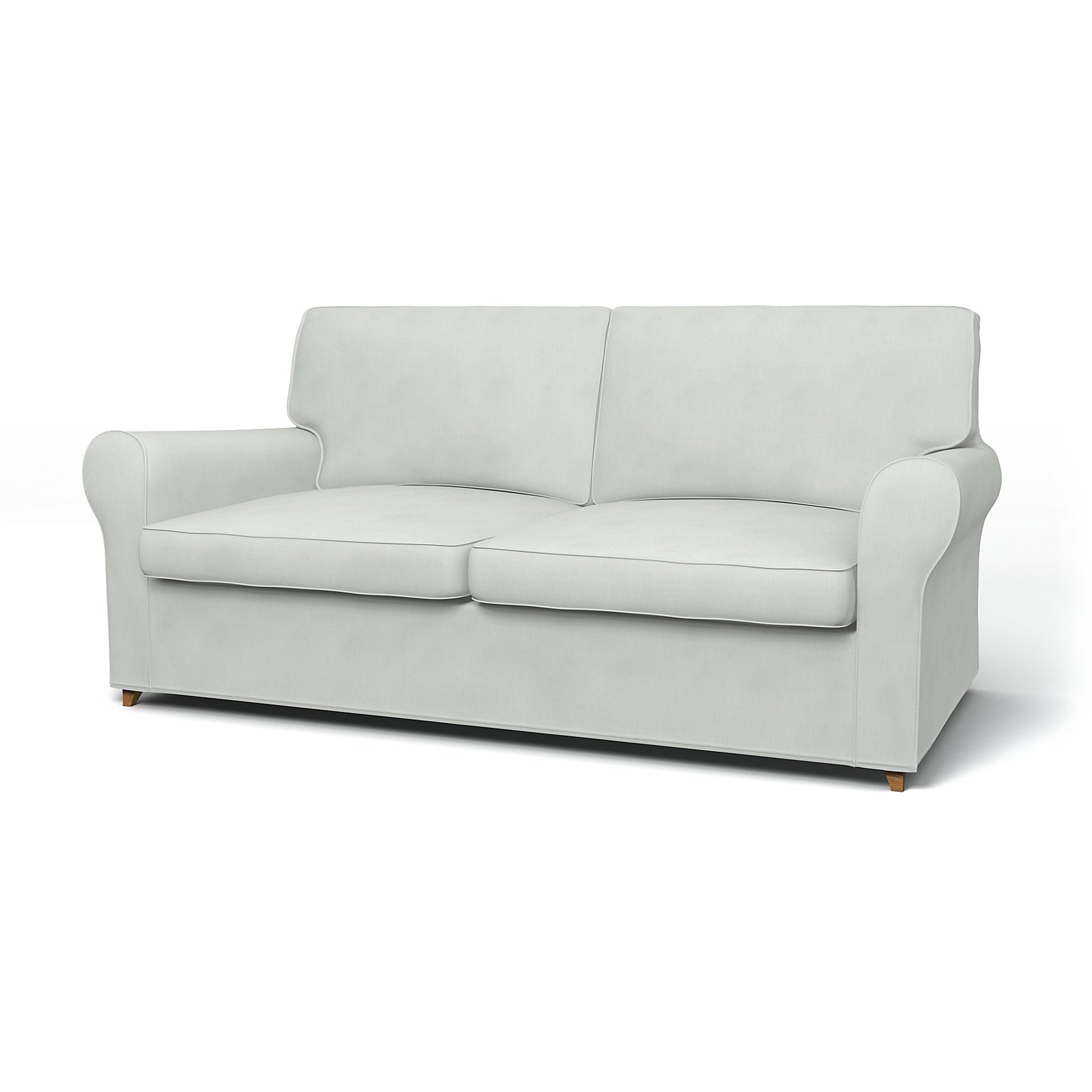 IKEA - Angby Sofa Bed Cover, Silver Grey, Linen - Bemz