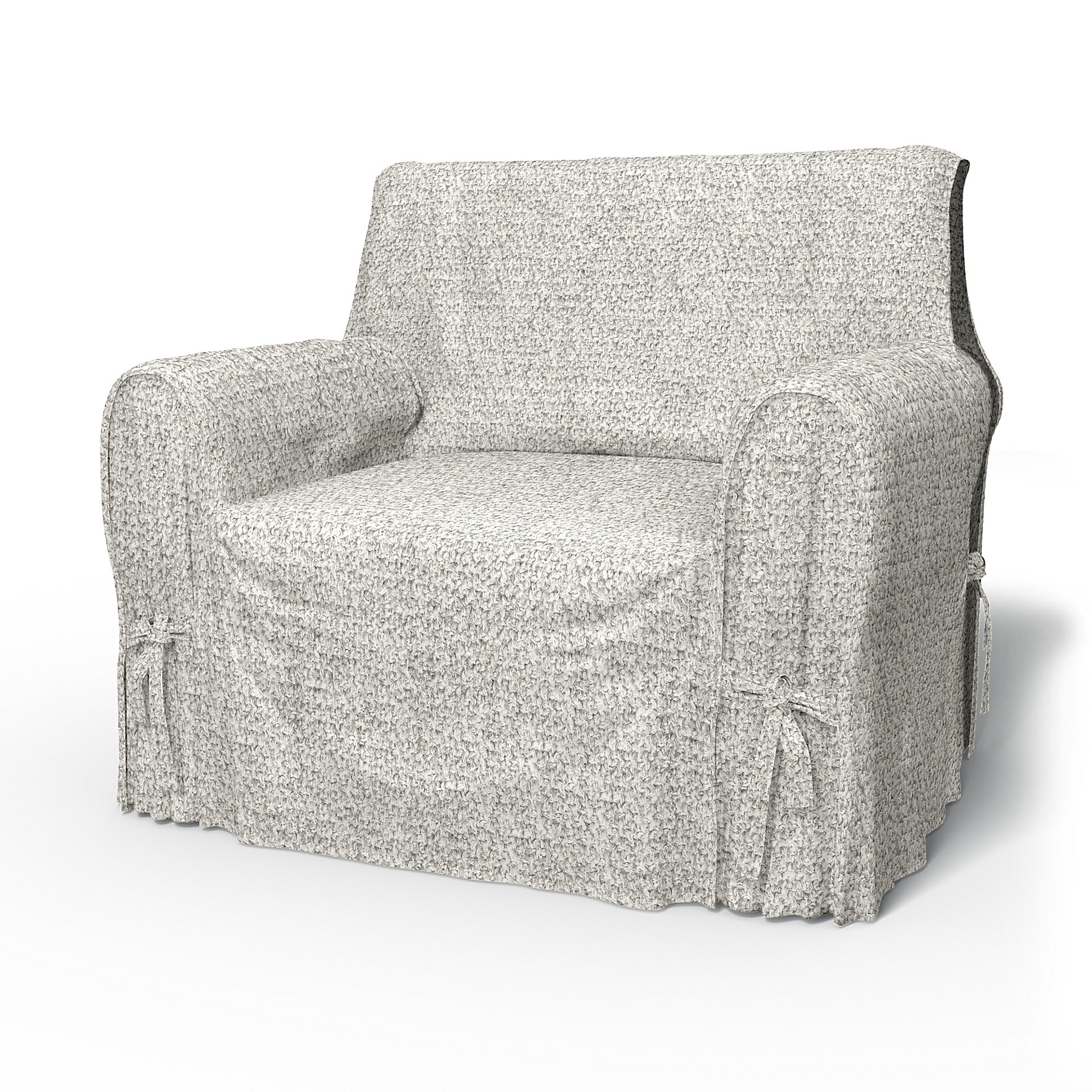 IKEA - Multi Fit Armchair Cover Small , Driftwood, Boucle & Texture - Bemz