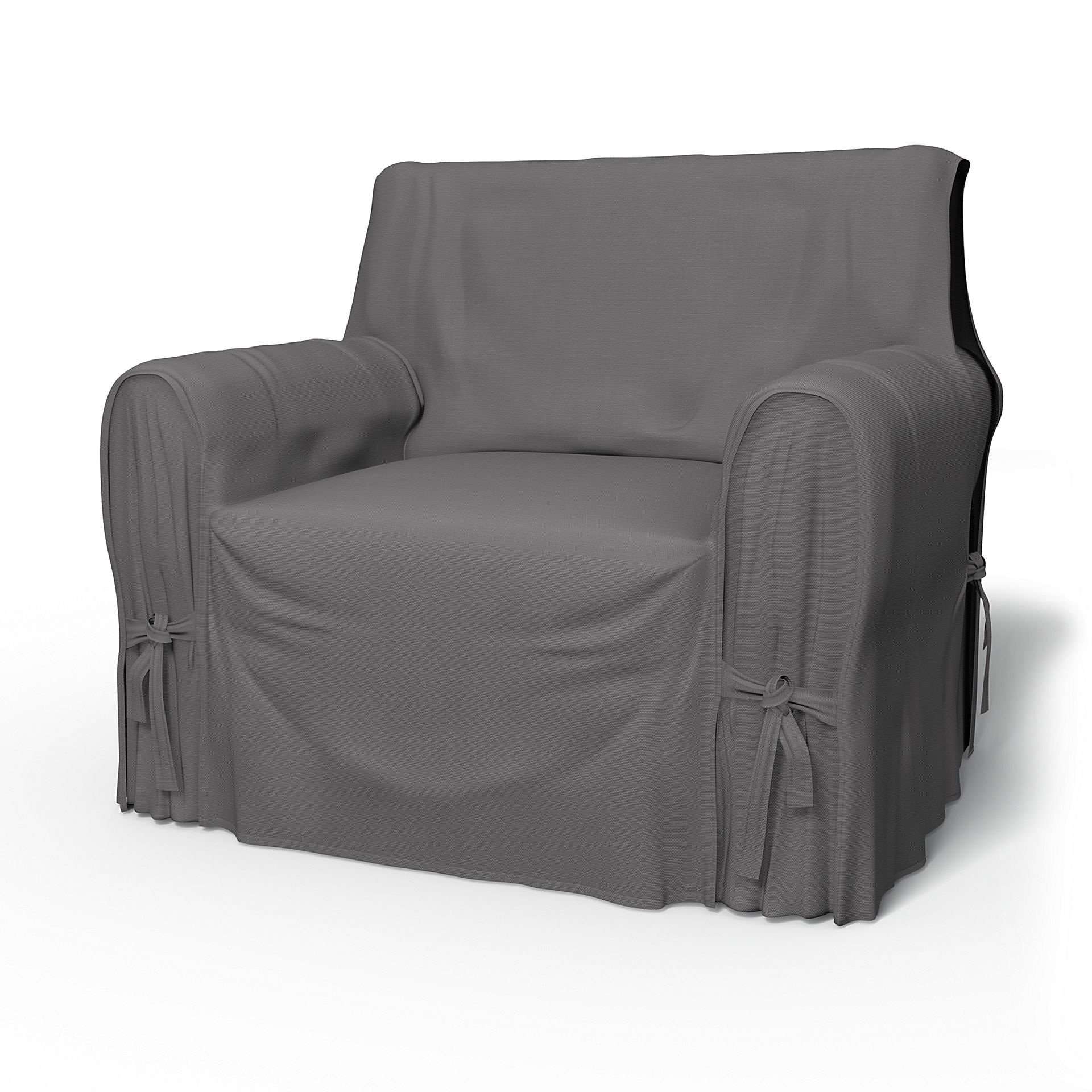 IKEA - Multi Fit Armchair Cover Small , Smoked Pearl, Cotton - Bemz