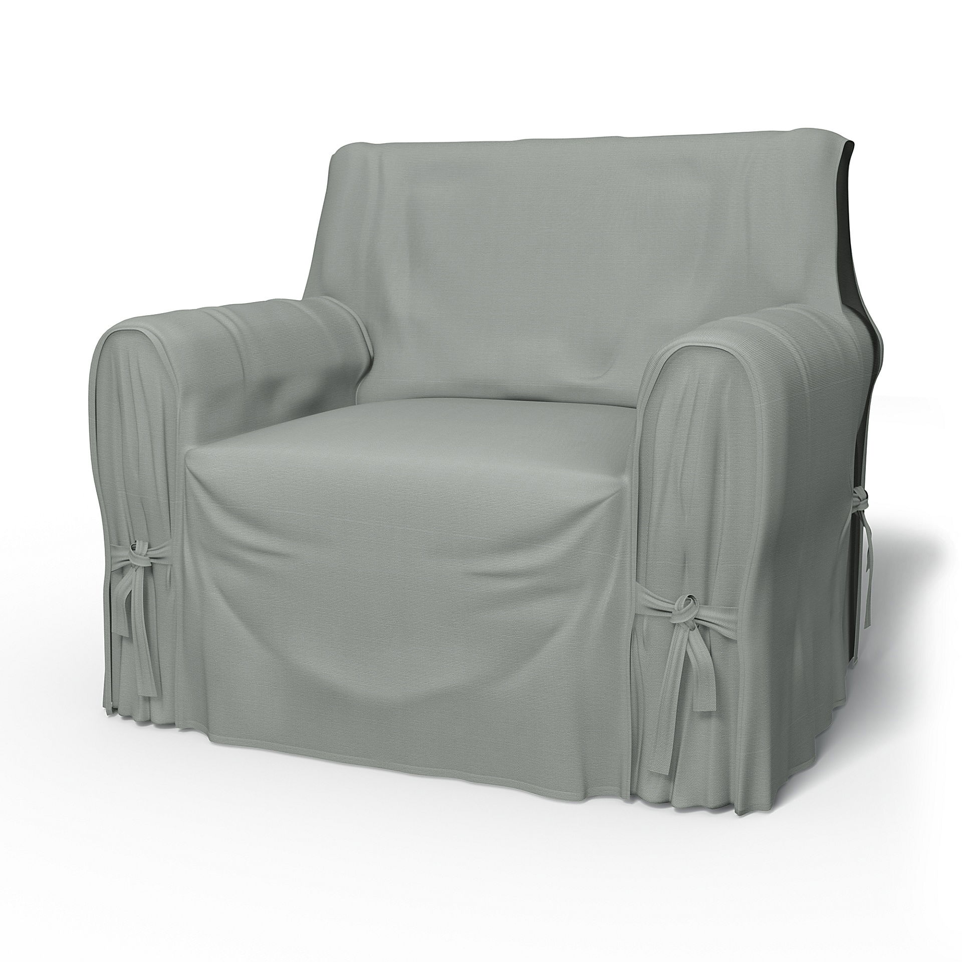 IKEA - Multi Fit Armchair Cover Small , Drizzle, Cotton - Bemz
