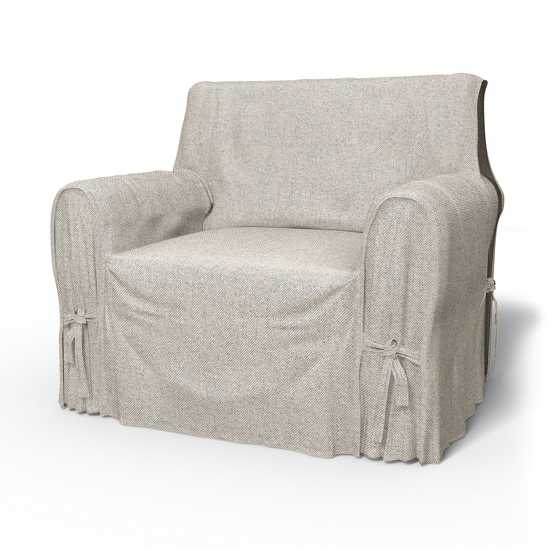 IKEA - Multi Fit Armchair Cover Small , Silver Grey, Cotton - Bemz