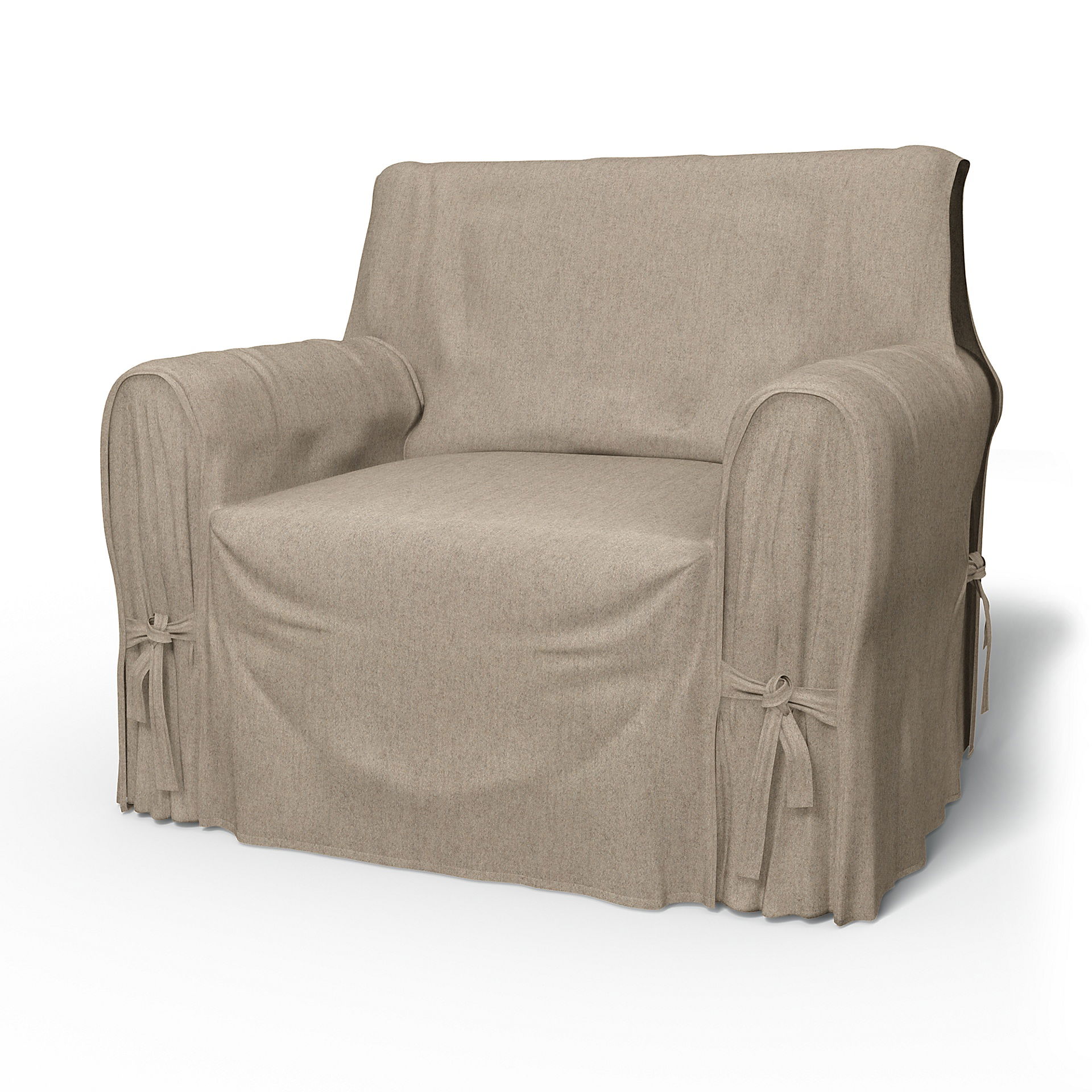 IKEA - Multi Fit Armchair Cover Small , Birch, Wool - Bemz