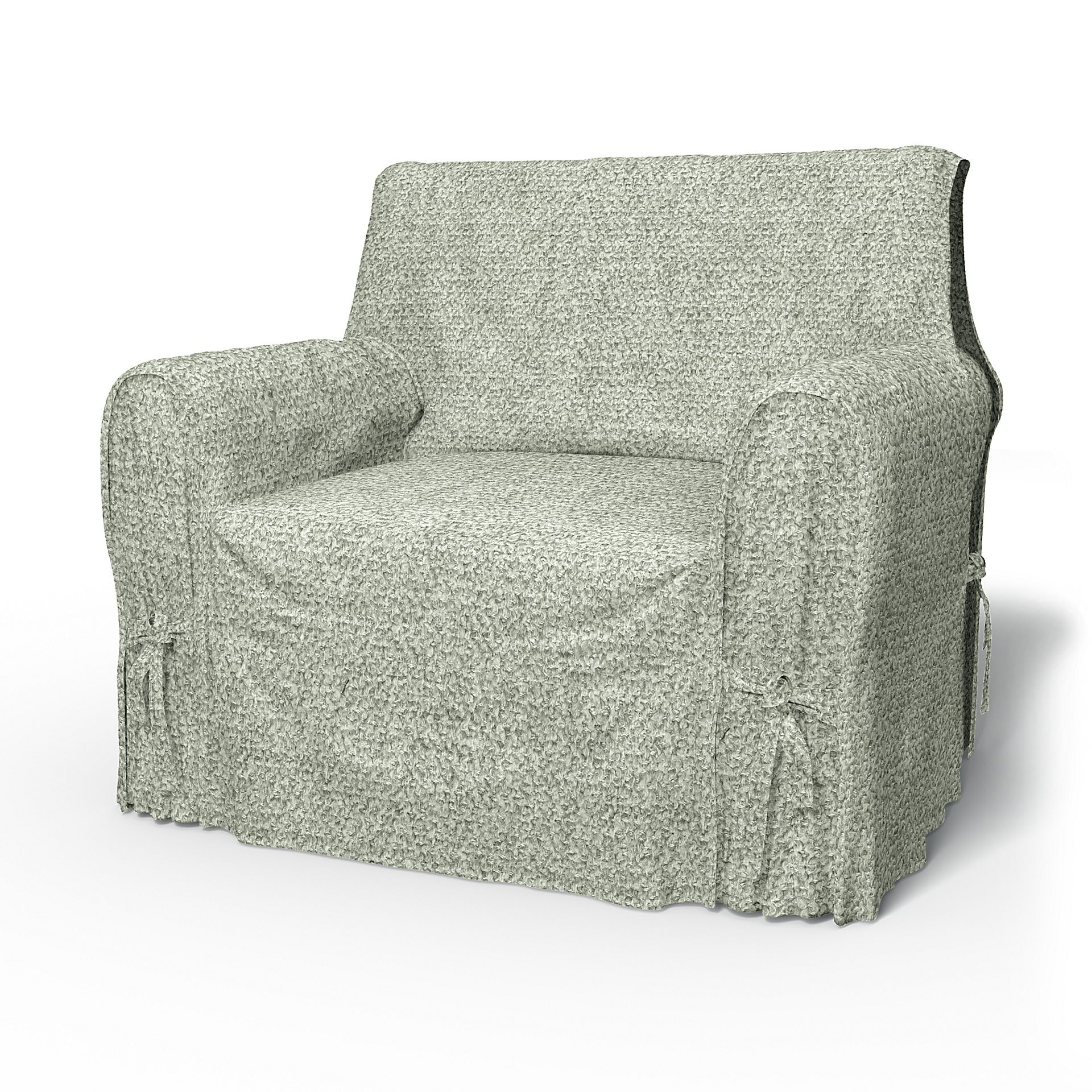 IKEA - Fåtöljöverdrag multi fit stor modell, Pistachio, BOUCLÉ & TEXTUR - Bemz