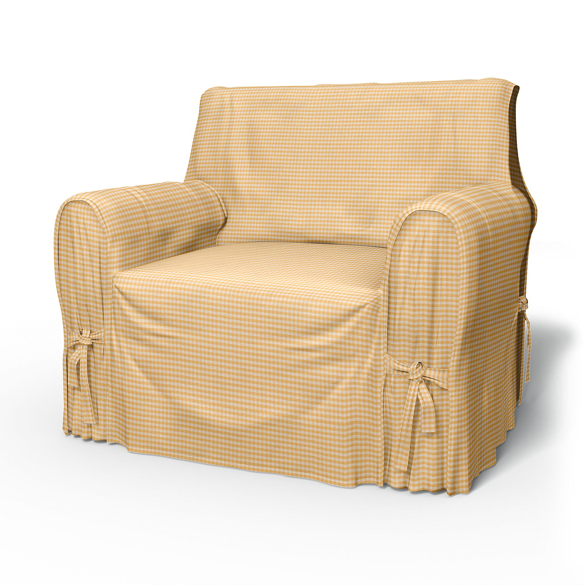 IKEA - Multi Fit Armchair Cover Large, Sun Yellow, Cotton - Bemz