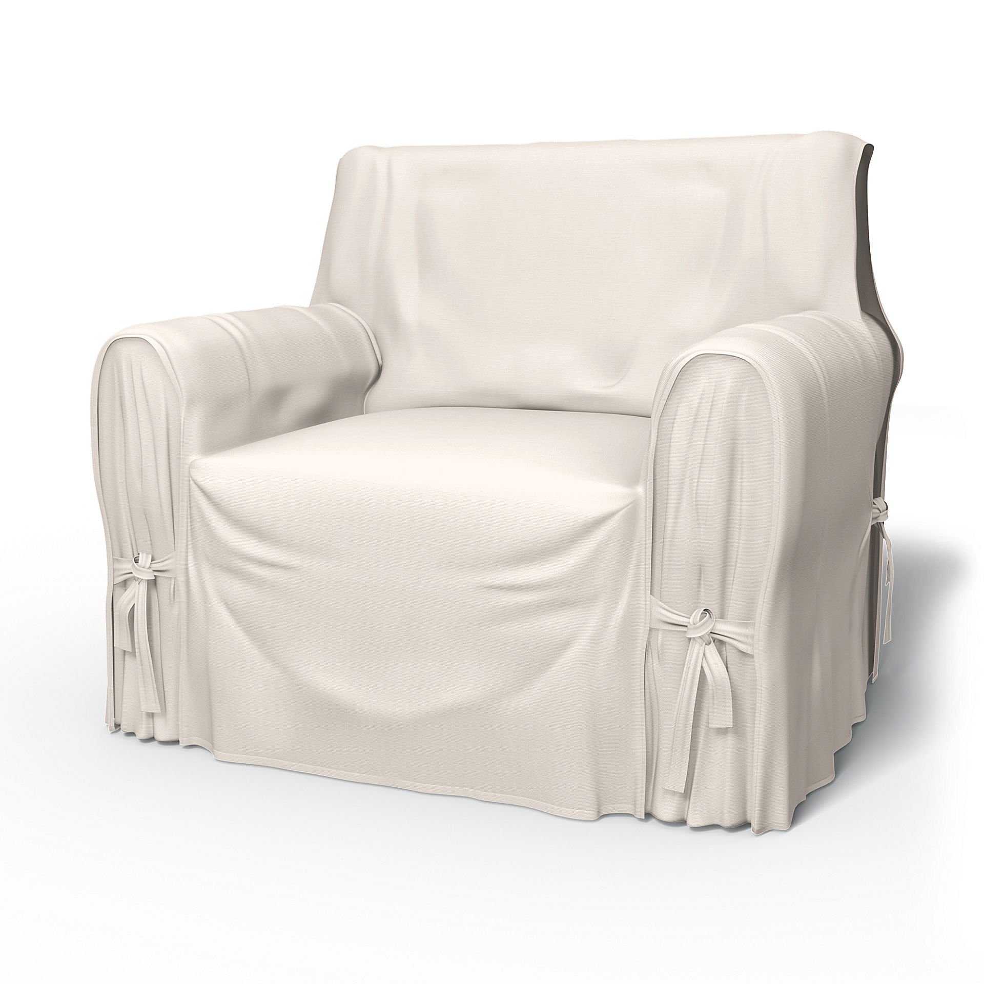IKEA - Multi Fit Armchair Cover Large, Soft White, Cotton - Bemz