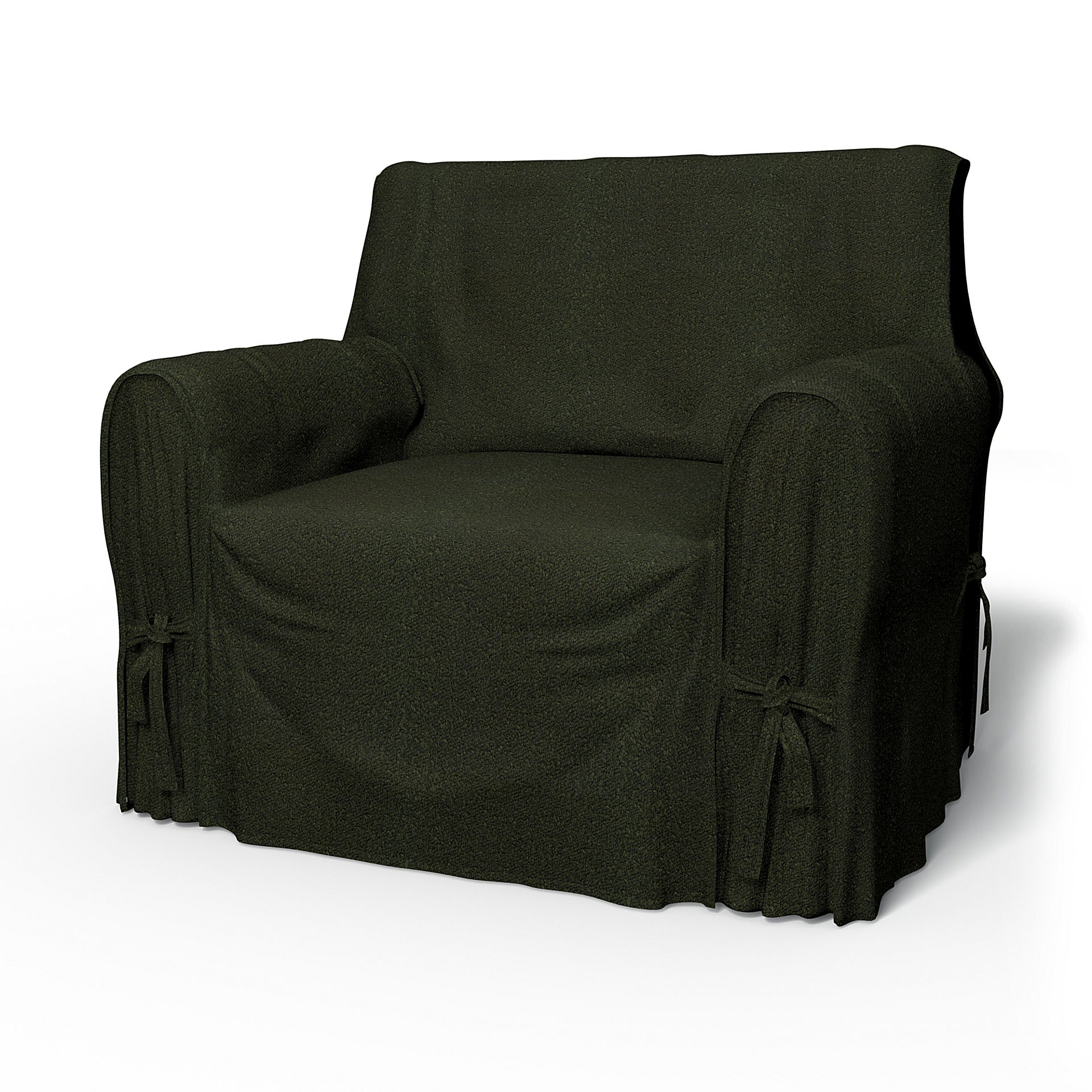 IKEA - Multi Fit Armchair Cover Large, Dark Moss Green, BEMZ NATURE'S PALETTE COLLECTION - Bemz
