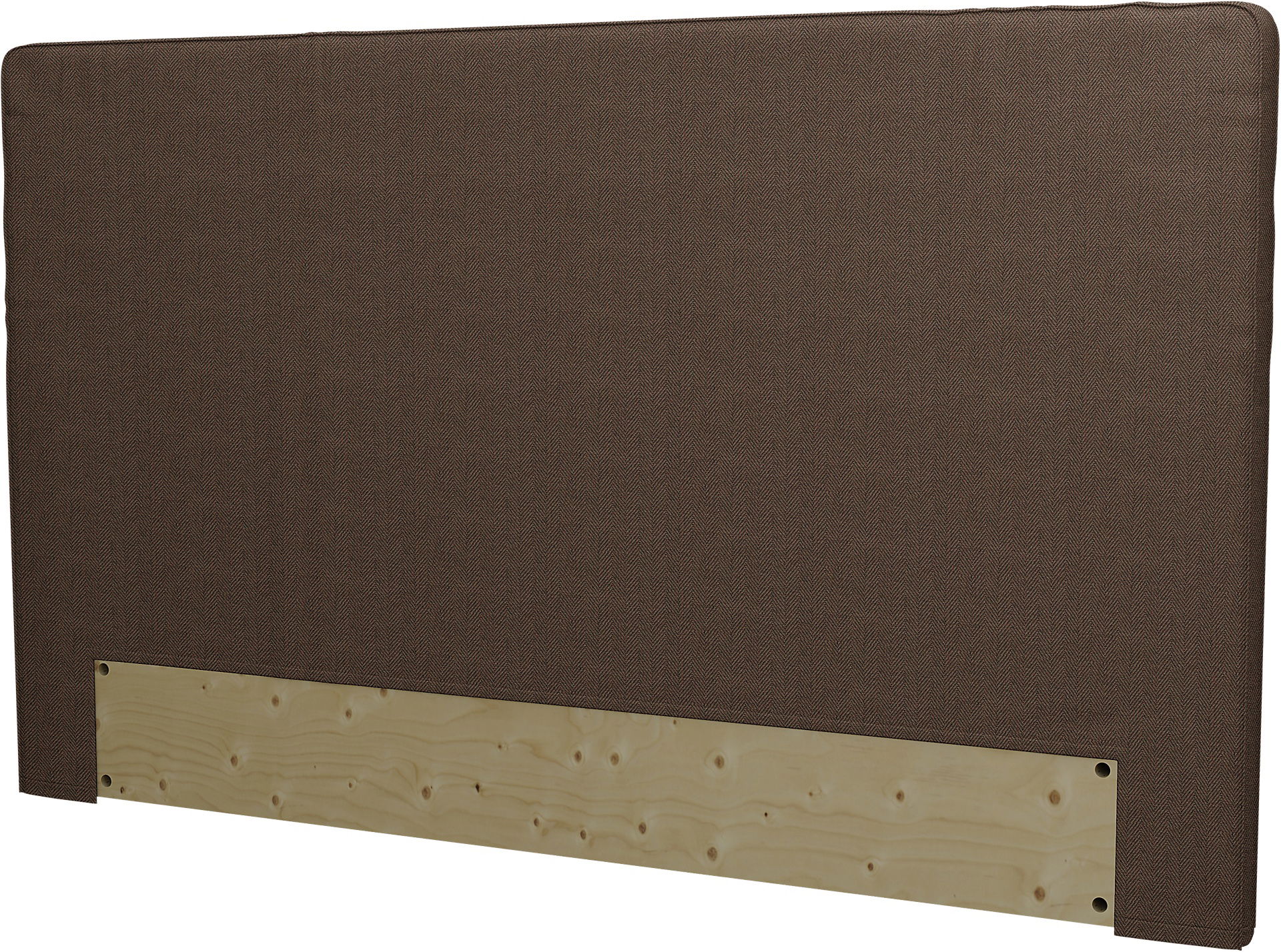 IKEA - Arnavik Headboard Cover, Chocolate, Bouclé & Texture - Bemz