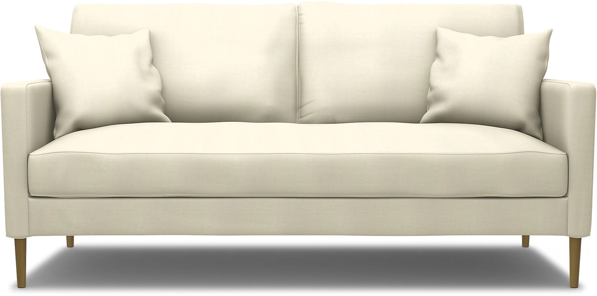 IKEA - Överdrag till Åsljunga 3-sitssoffa, White, Linne - Bemz