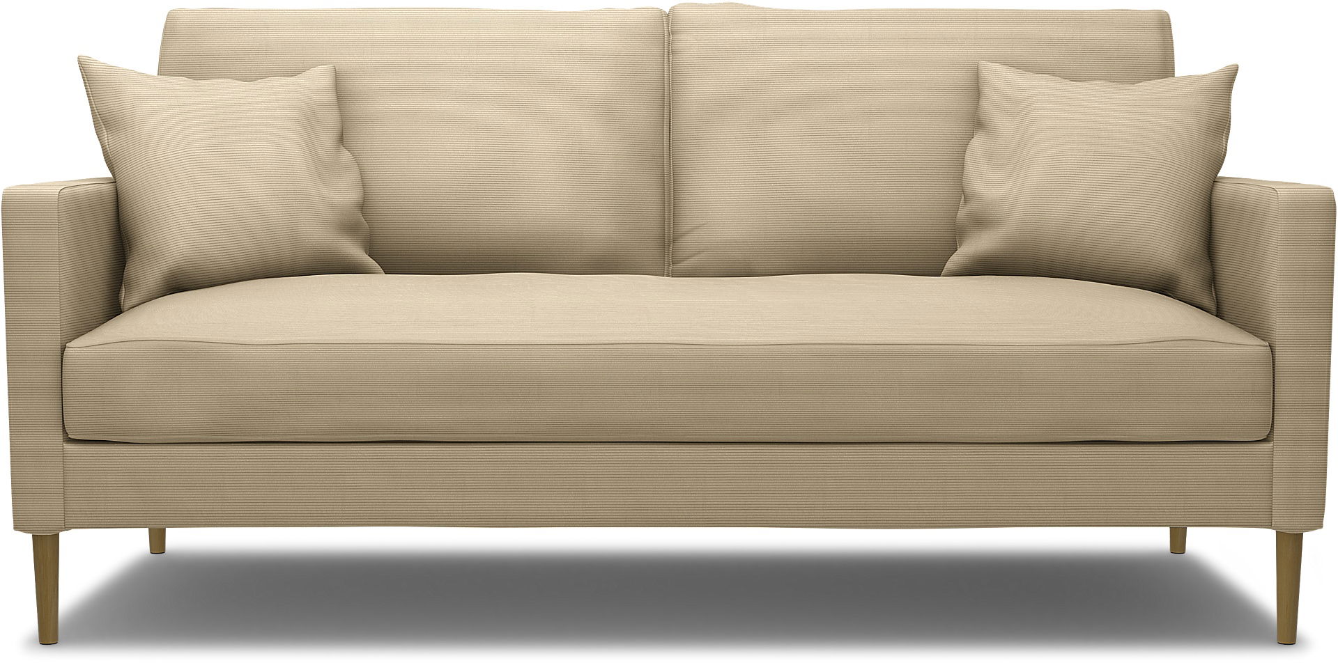 IKEA - Åsljunga 3 seater sofa, Oyster Grey, Corduroy - Bemz