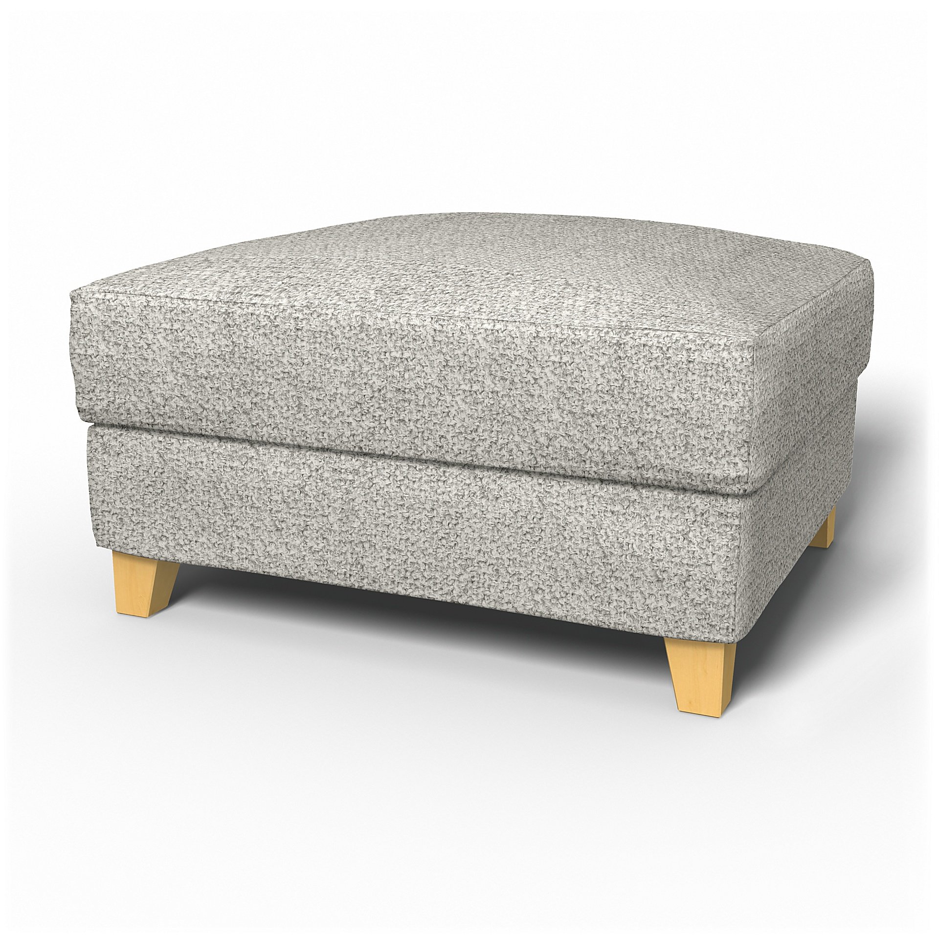 IKEA - Backa Footstool Cover, Driftwood, Boucle & Texture - Bemz