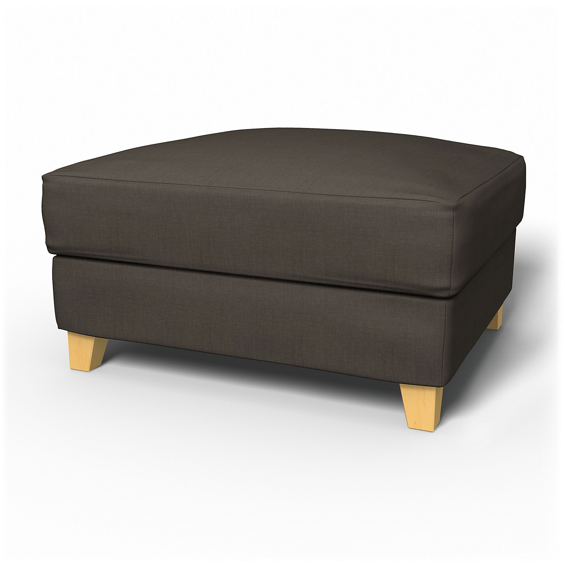 IKEA - Överdrag till Backa fotpall, Mocha, Linne - Bemz