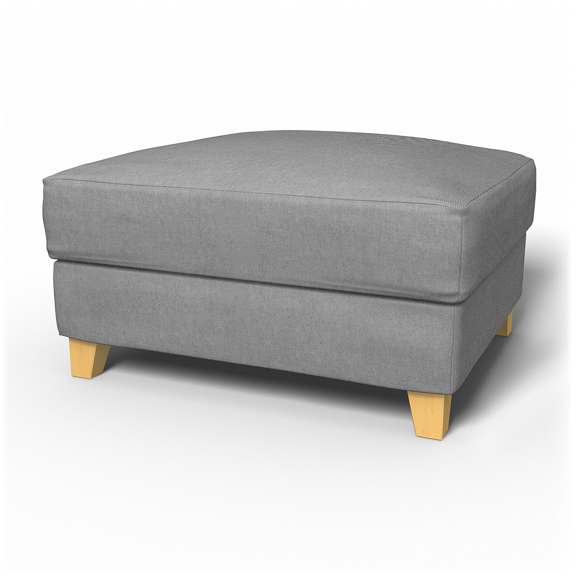 IKEA - Backa Footstool Cover, Graphite, Linen - Bemz