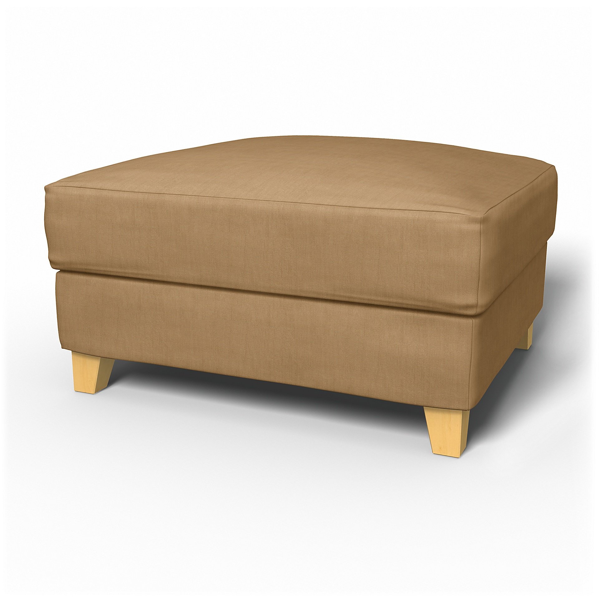 IKEA - Backa Footstool Cover, Hemp, Linen - Bemz