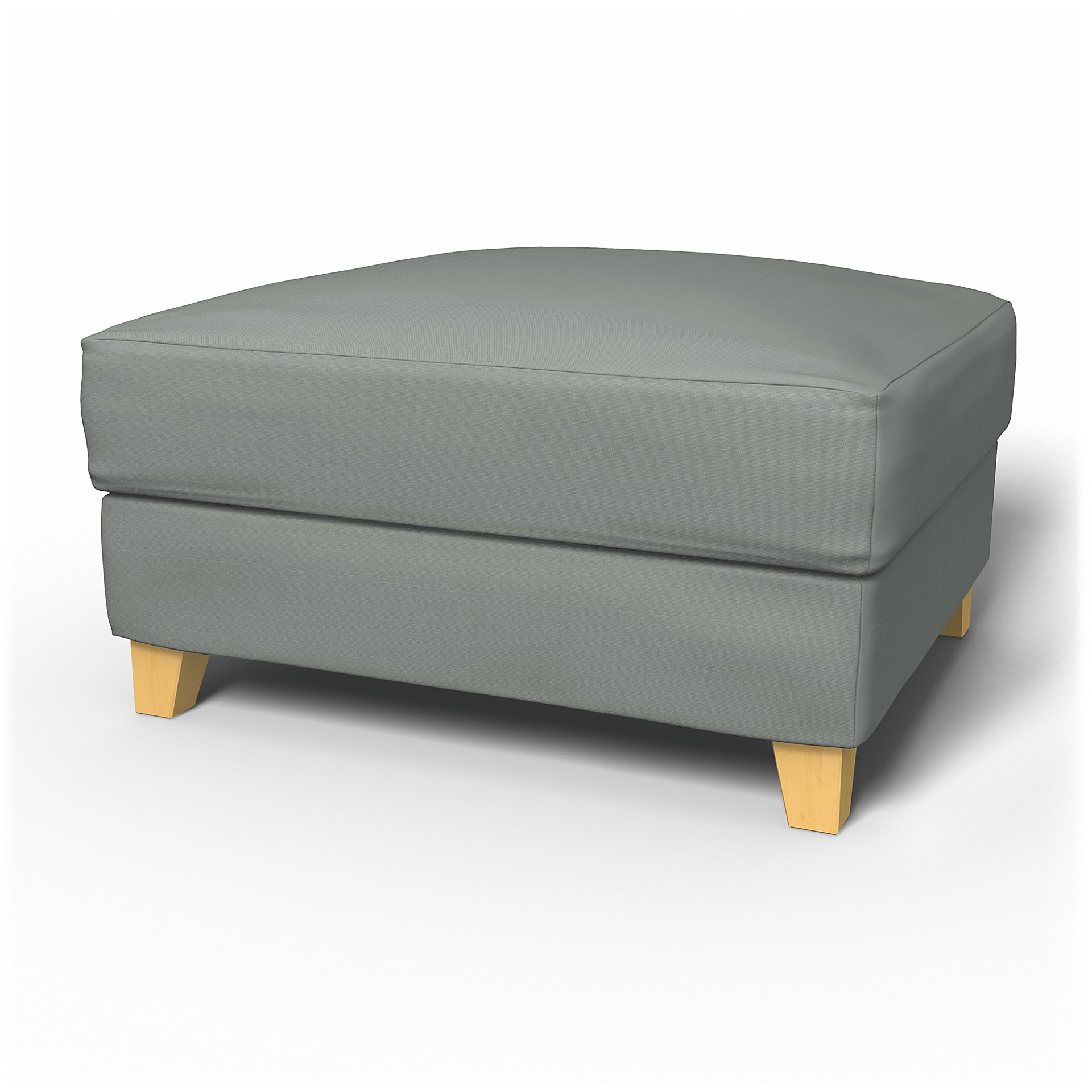 IKEA - Backa Footstool Cover, Drizzle, Cotton - Bemz