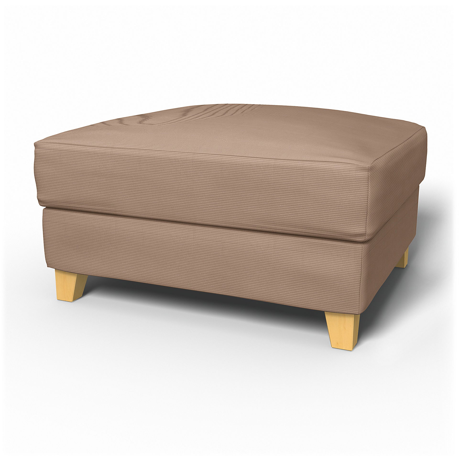 IKEA - Backa Footstool Cover, Dusty Rose, Corduroy - Bemz