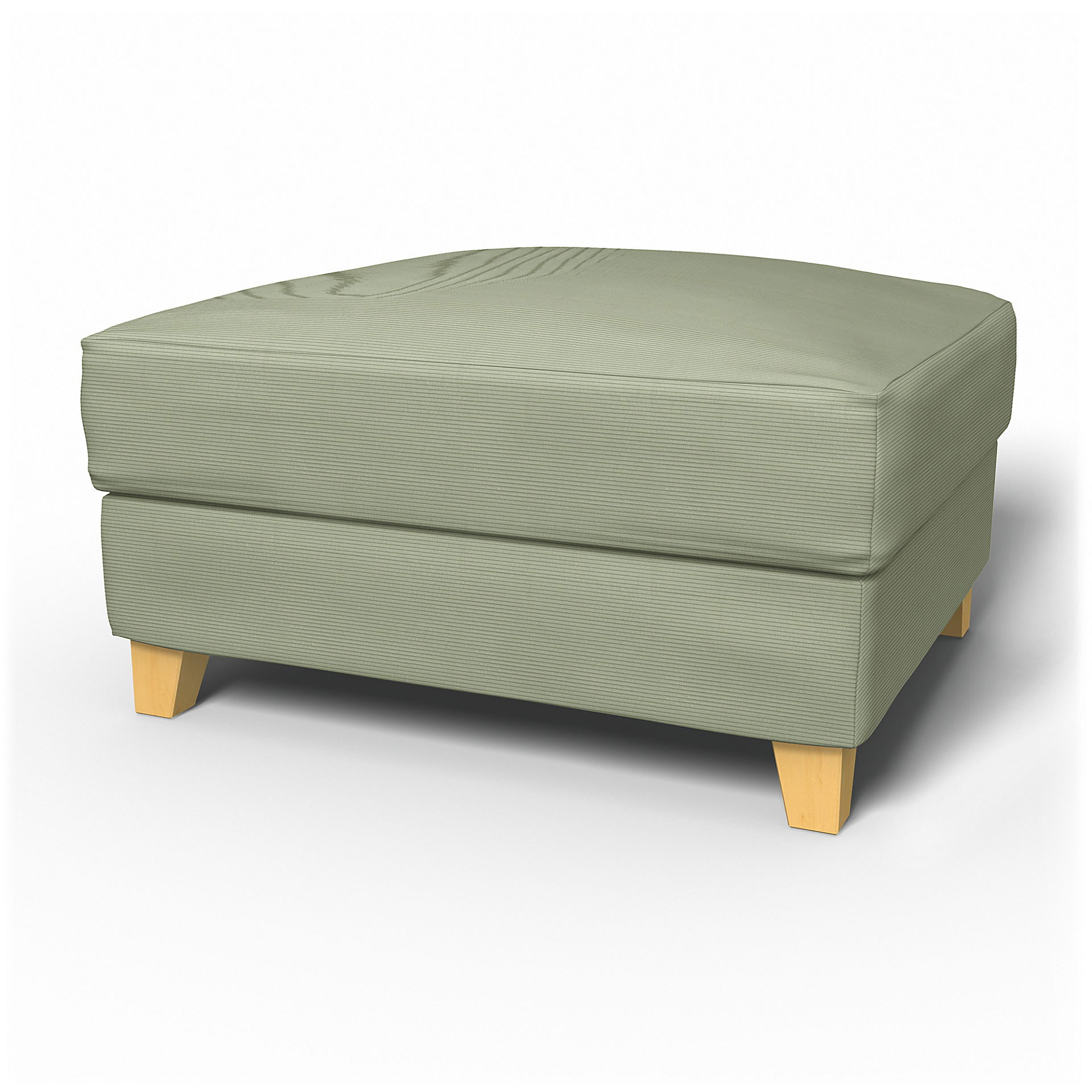 IKEA - Backa Footstool Cover, Seagrass, Corduroy - Bemz