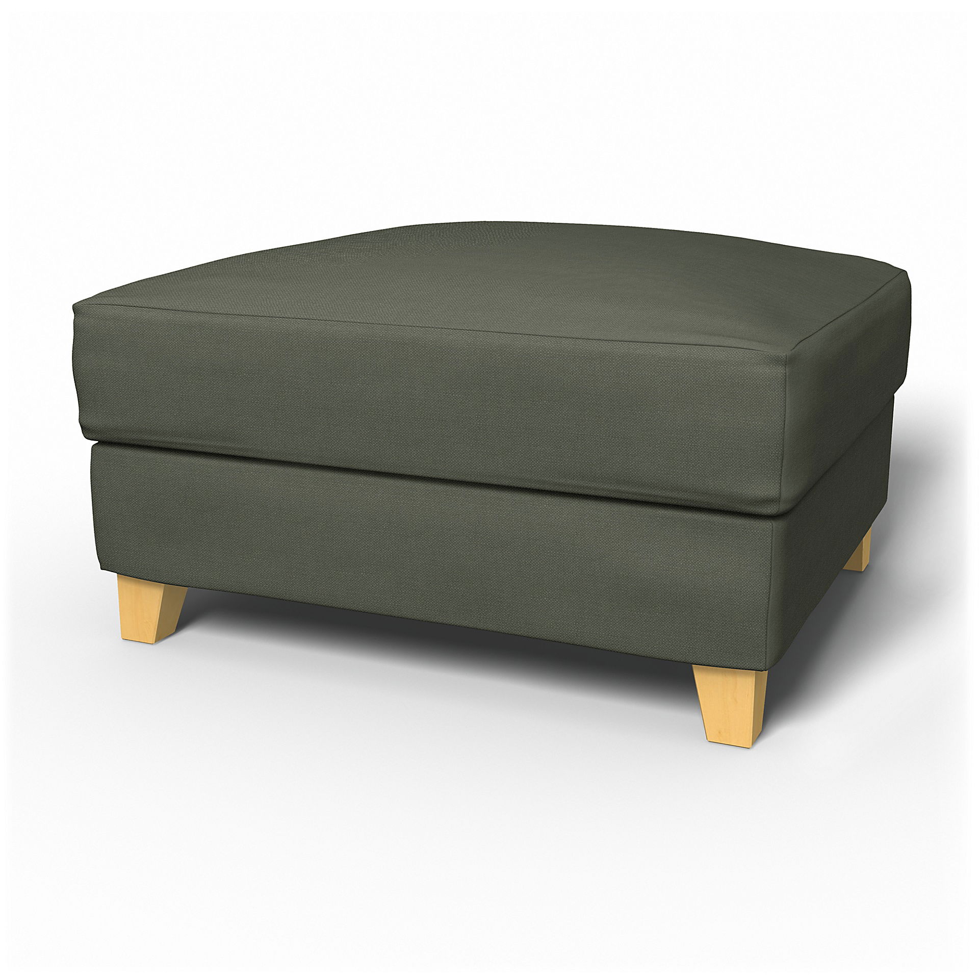 IKEA - Backa Footstool Cover, Rosemary, Linen - Bemz