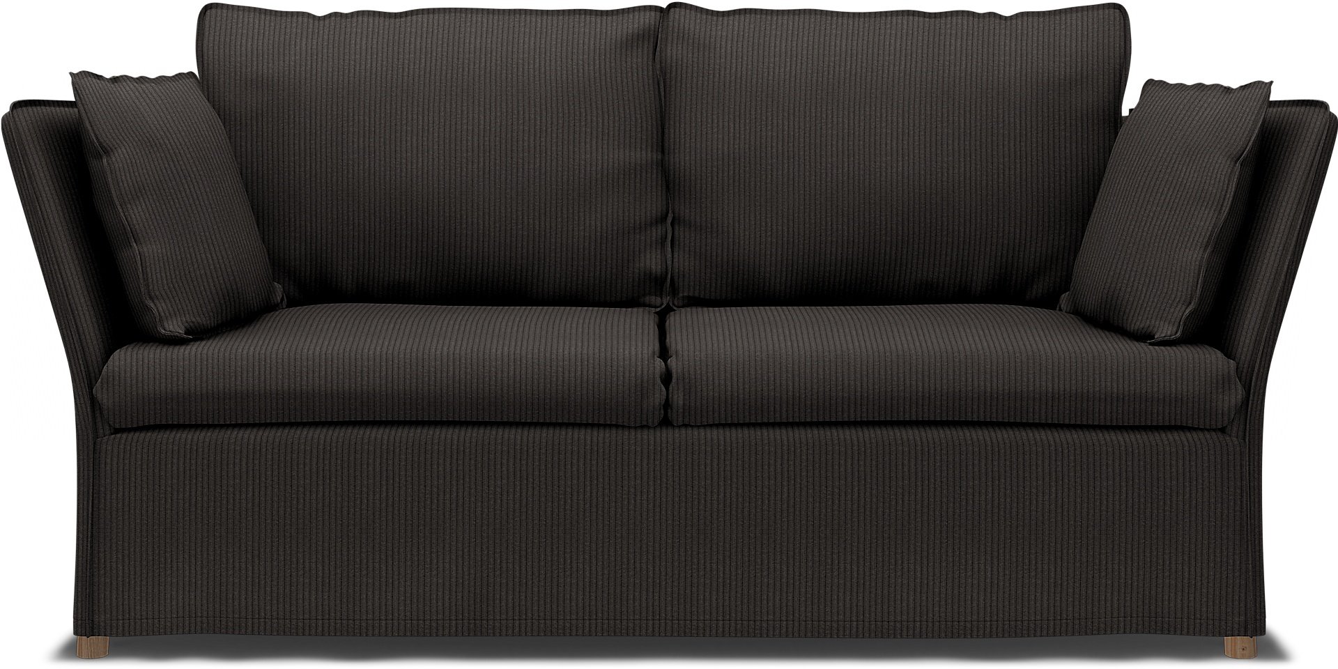 IKEA - Backsalen 2 seater sofa, Slate, Corduroy - Bemz