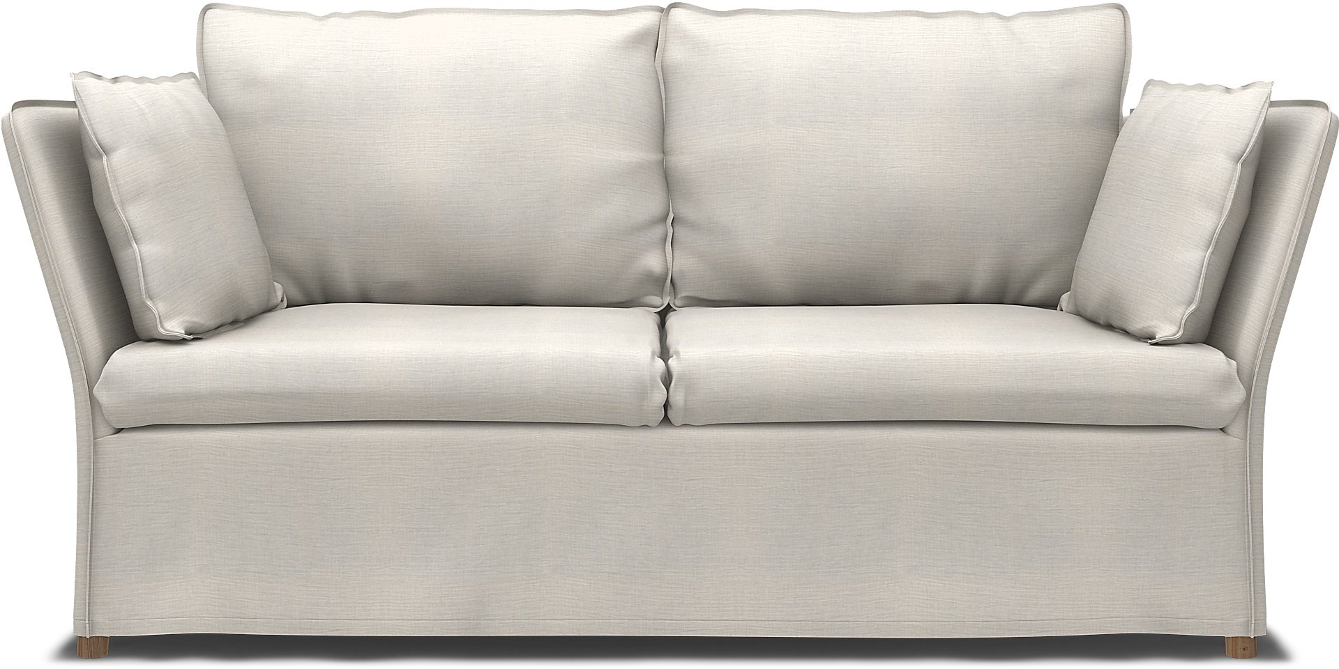 IKEA - Backsalen 2 seater sofa, Soft White, Linen - Bemz