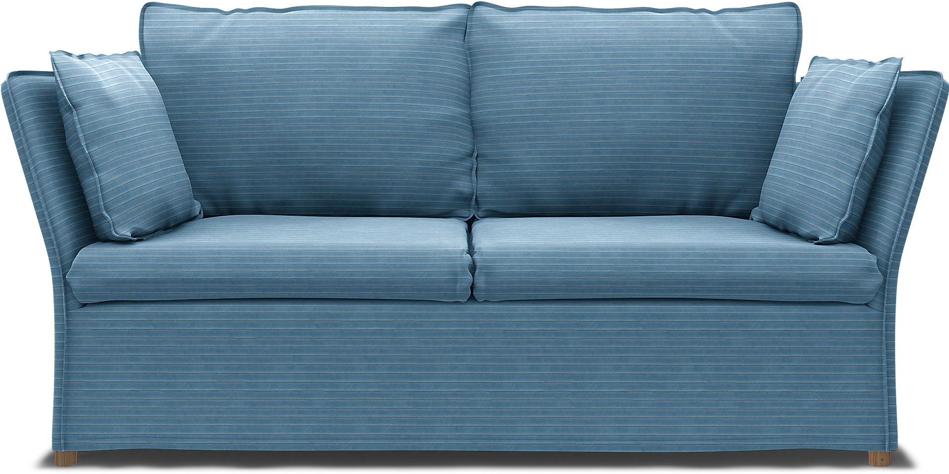 IKEA - Backsälen 2 seater sofa, Sky Blue, Corduroy - Bemz