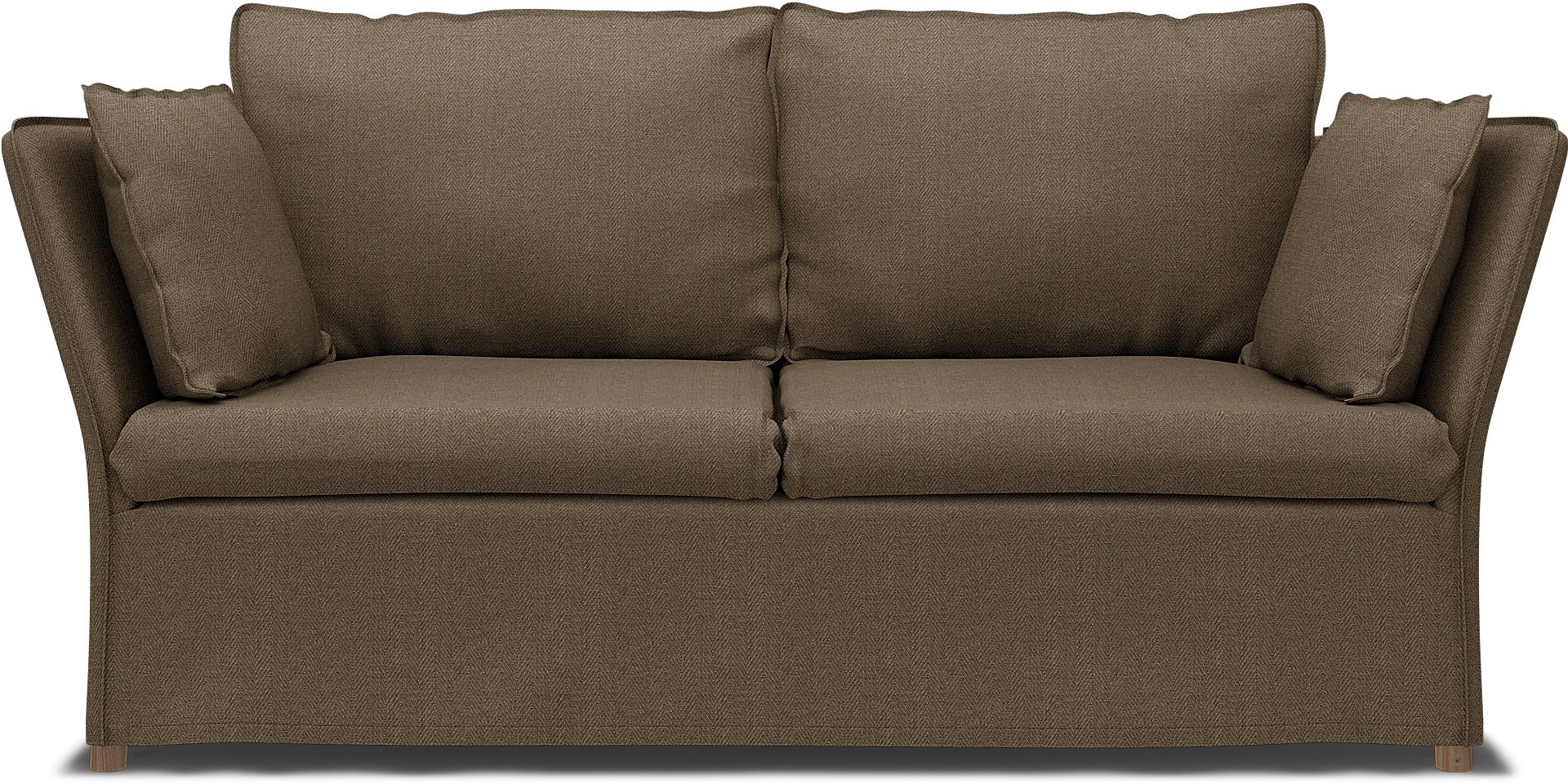 IKEA - Backsalen 2 seater sofa, Dark Taupe, Boucle & Texture - Bemz