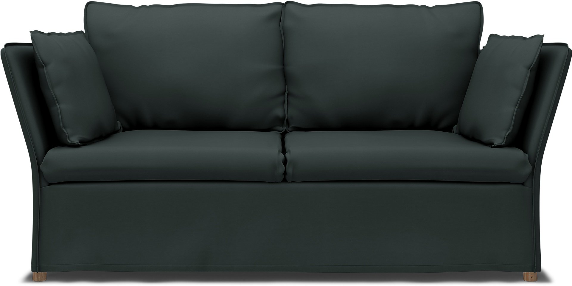 IKEA - Backsalen 2 seater sofa, Graphite Grey, Cotton - Bemz
