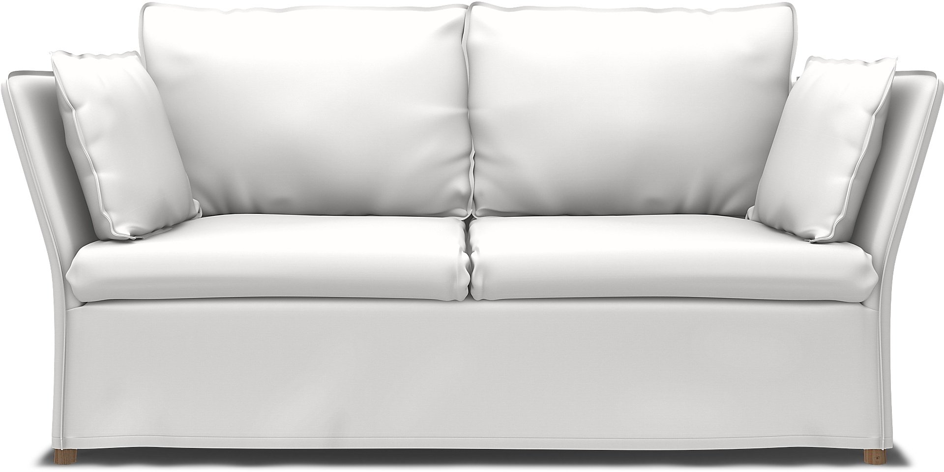 IKEA - Backsalen 2 seater sofa, Absolute White, Cotton - Bemz