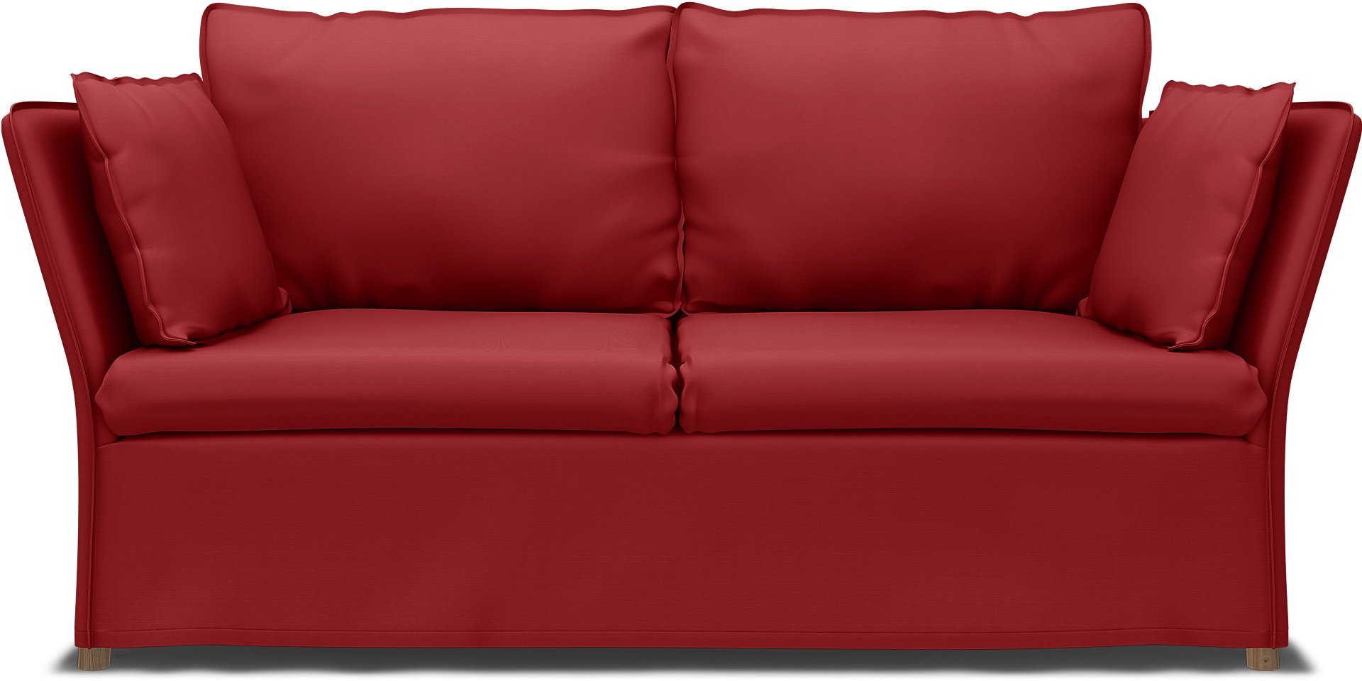 IKEA - Backsalen 2 seater sofa, Scarlet Red, Cotton - Bemz