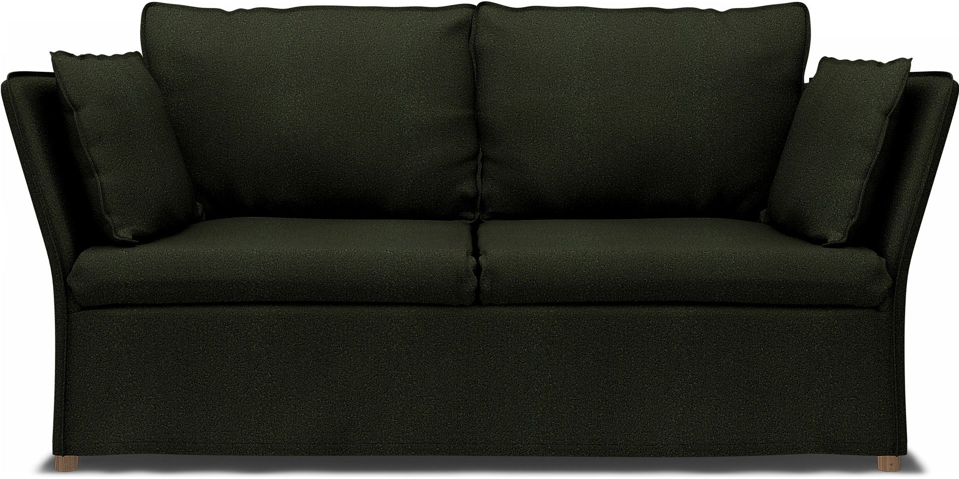 IKEA - Backsälen 2-sitssoffa, Dark Moss Green, BEMZ NATURES’ PALETTE COLLECTION - Bemz