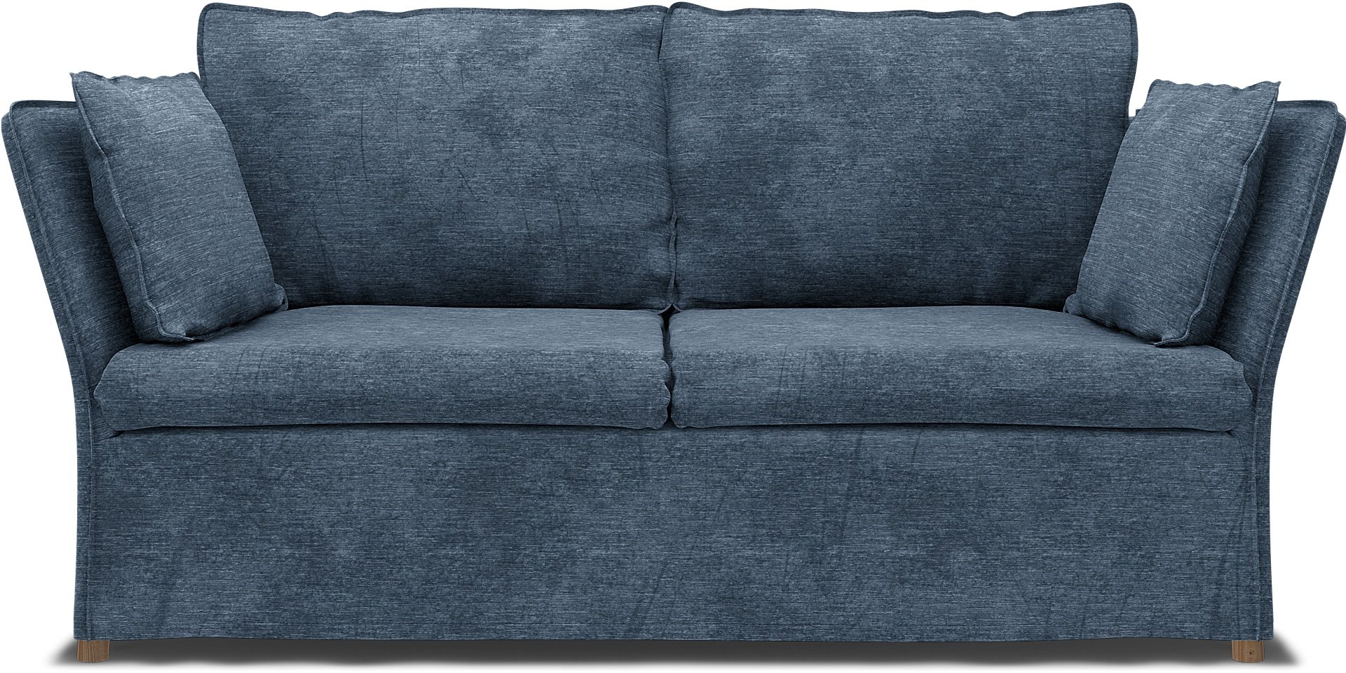 IKEA - Backsalen 2 seater sofa, Mineral Blue, Velvet - Bemz